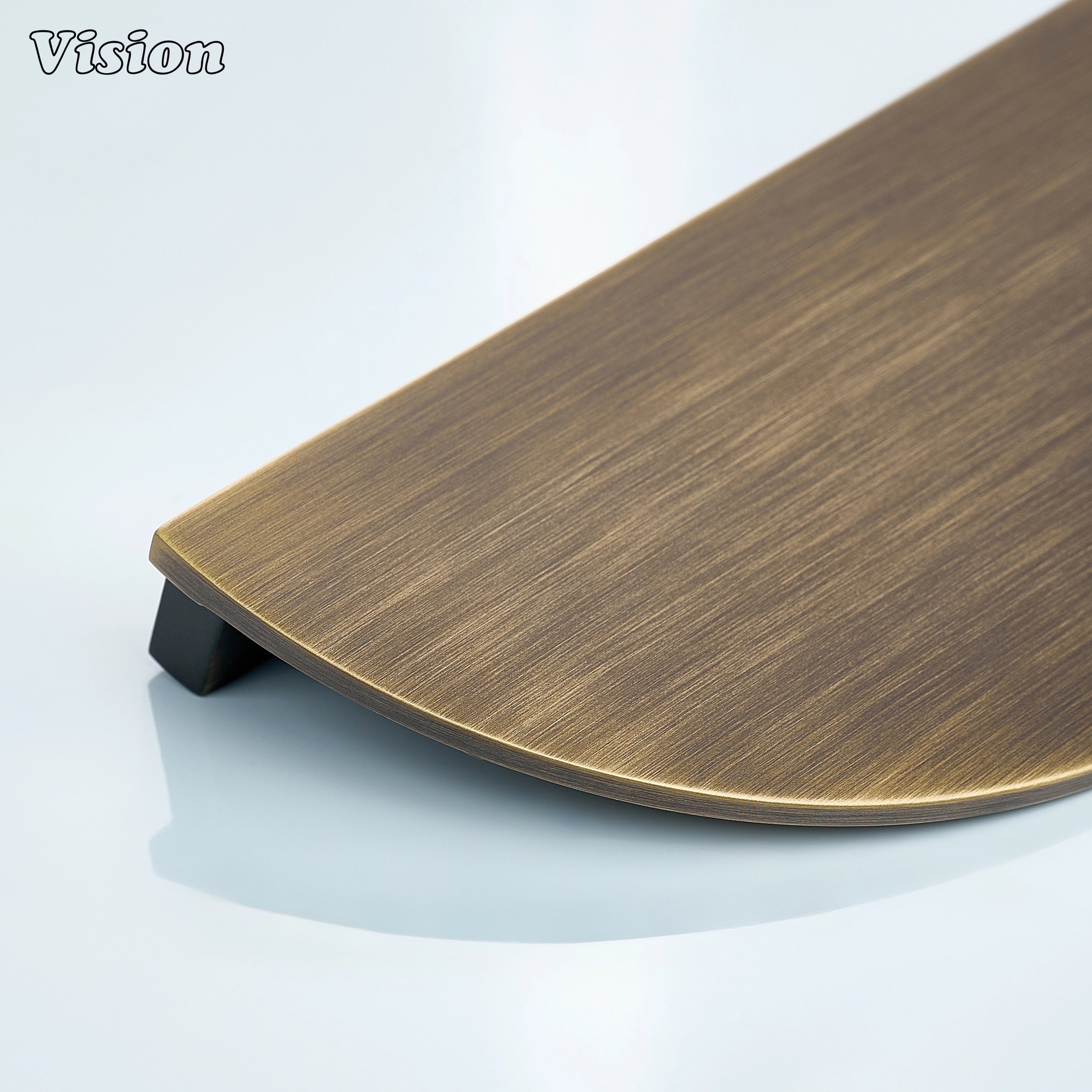 Antique Bronze plain half round brass cabinet handle with smooth bar for kitchens