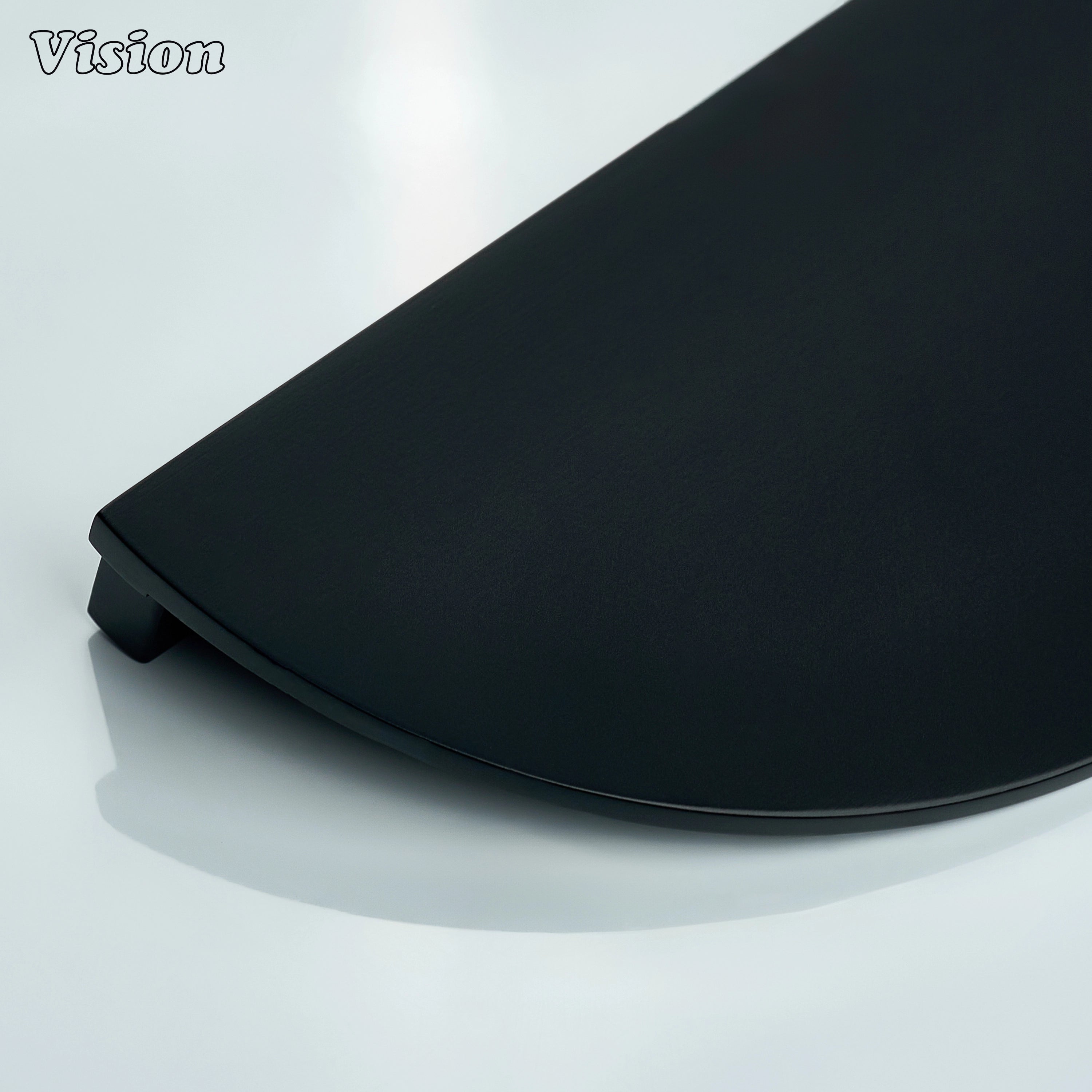 Black plain half round brass cabinet handle with smooth bar for kitchens