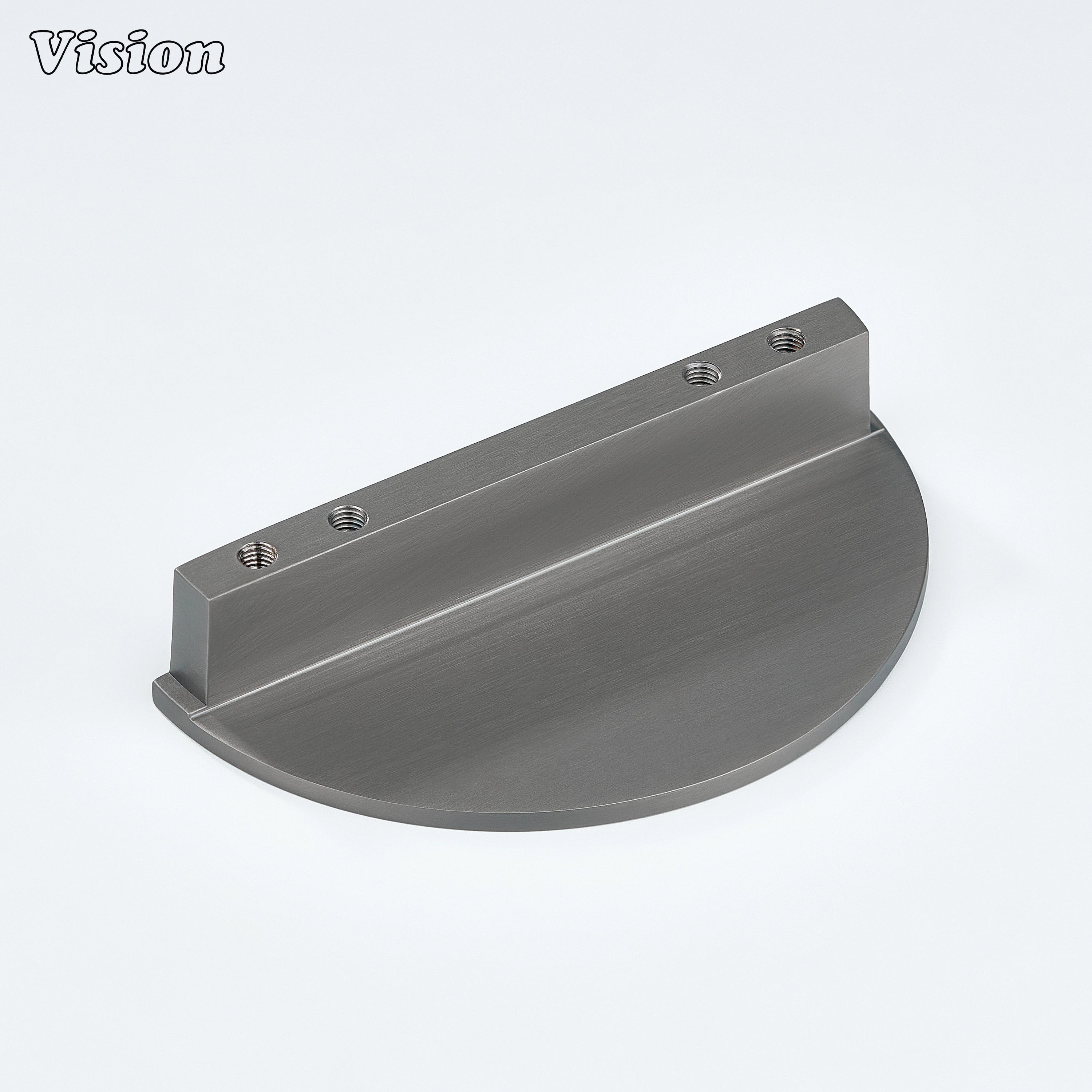 Gunmetal plain profile half round brass cabinet handle for wardrobes