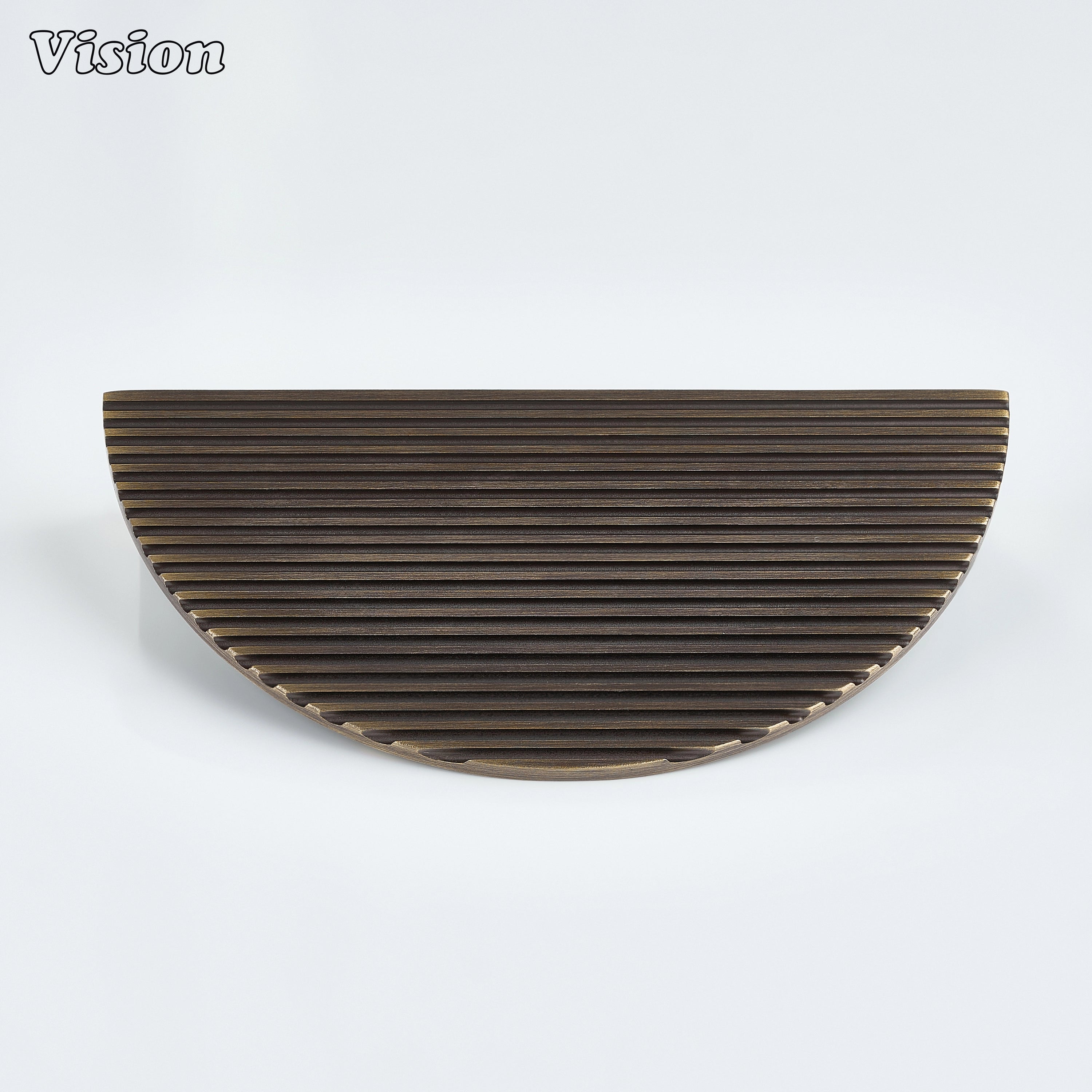 Antique Bronze modern linear knurled cabinet handle for kitchen drawers