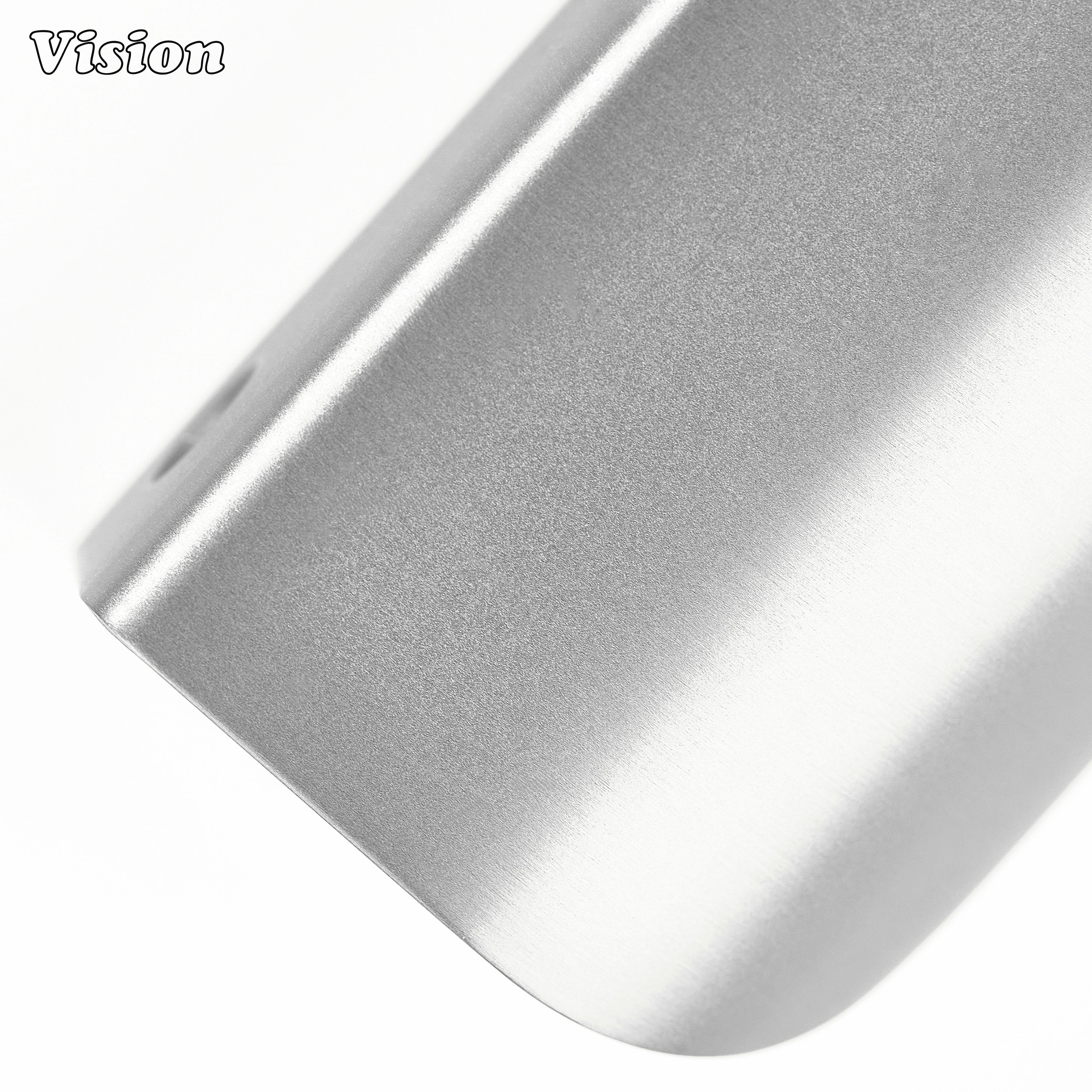 Smooth plain curve cabinet pull in silver finish with round profile for contemporary cabinetry.