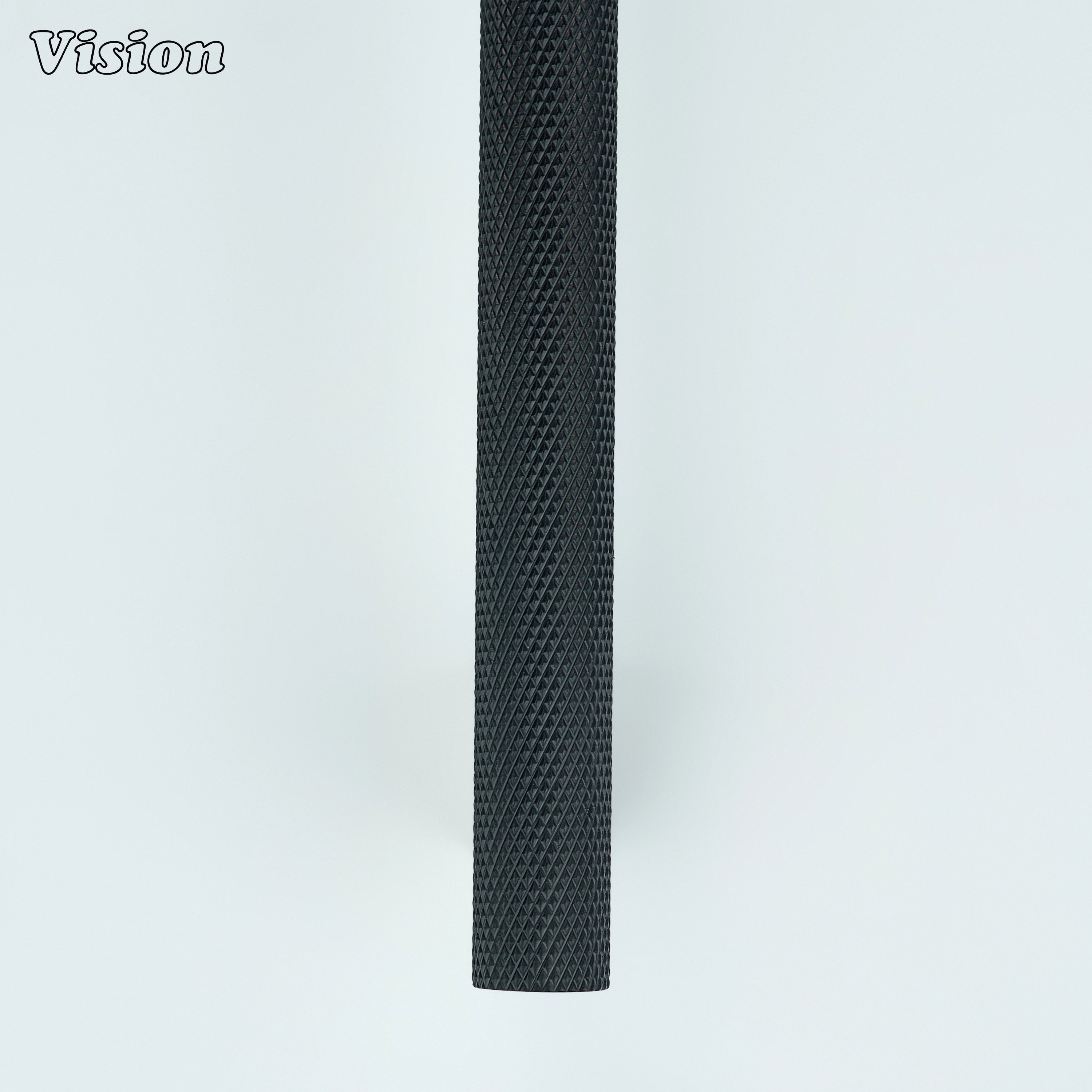 Textured knurled cabinet handle in Black finish for cabinetry