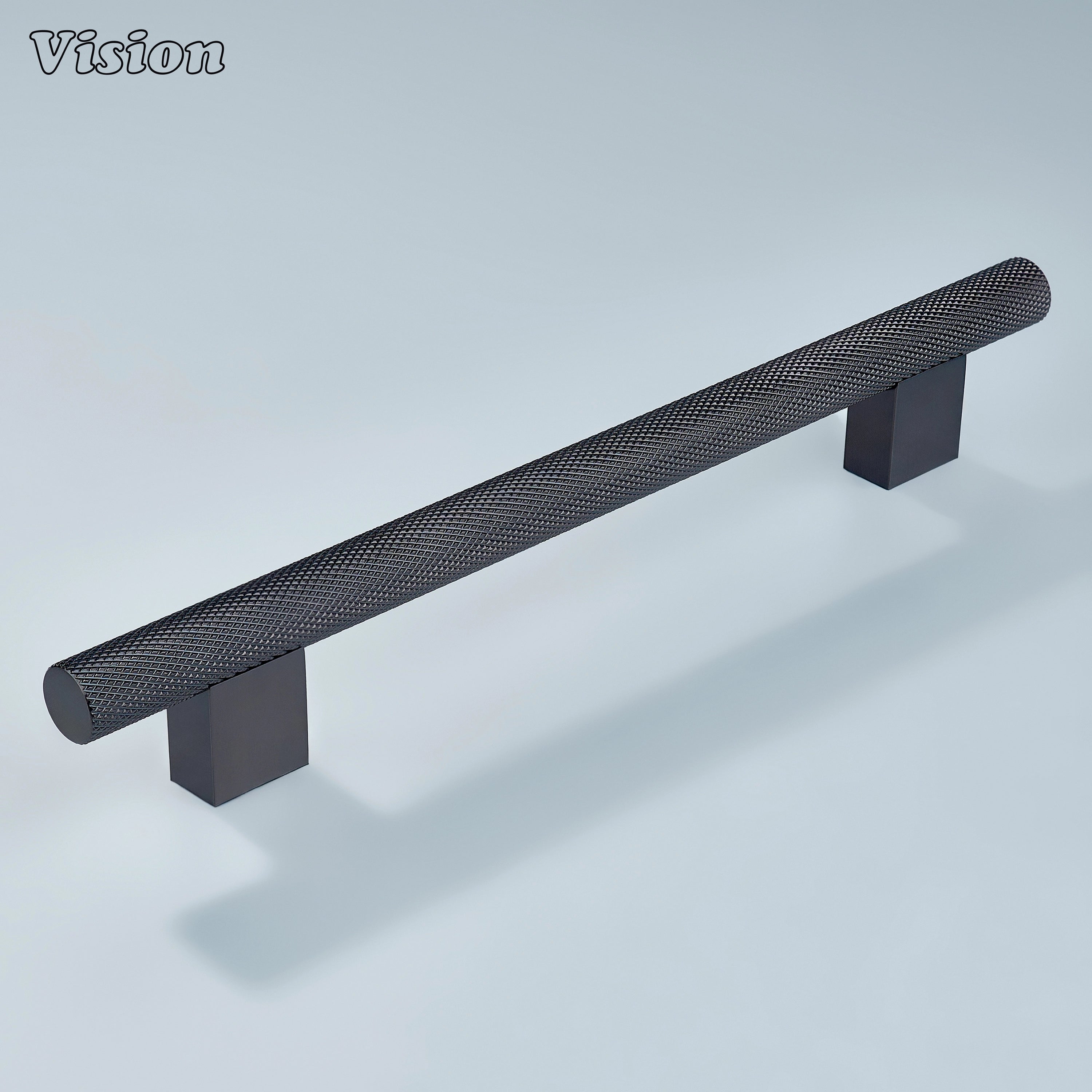 Oil Rubbed Bronze cabinet handle with square leg design for furniture