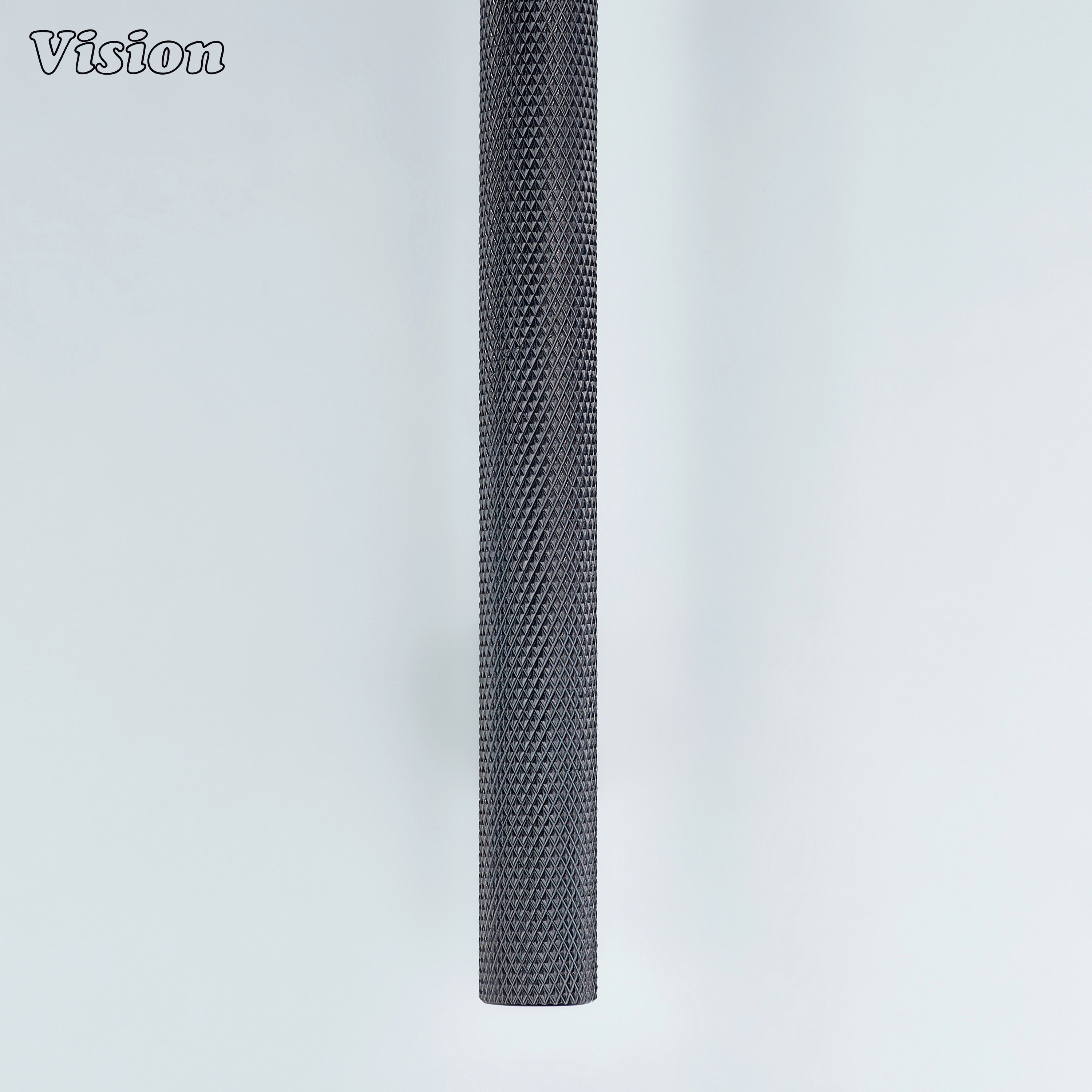 Knurled cabinet handle featuring square legs in Oil Rubbed Bronze