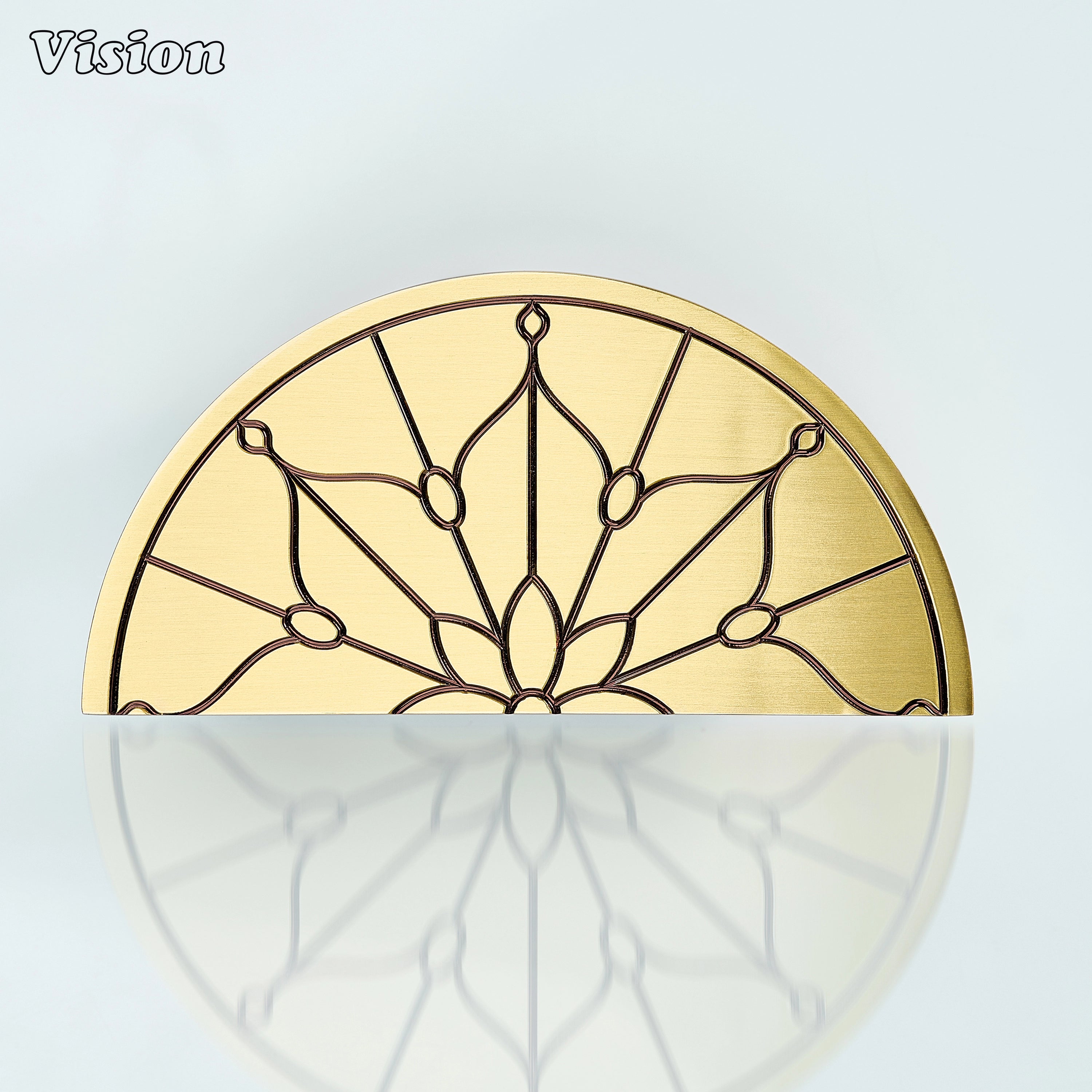 Lavelle Flower Knurled Brass Door Handle - Antique Bronze