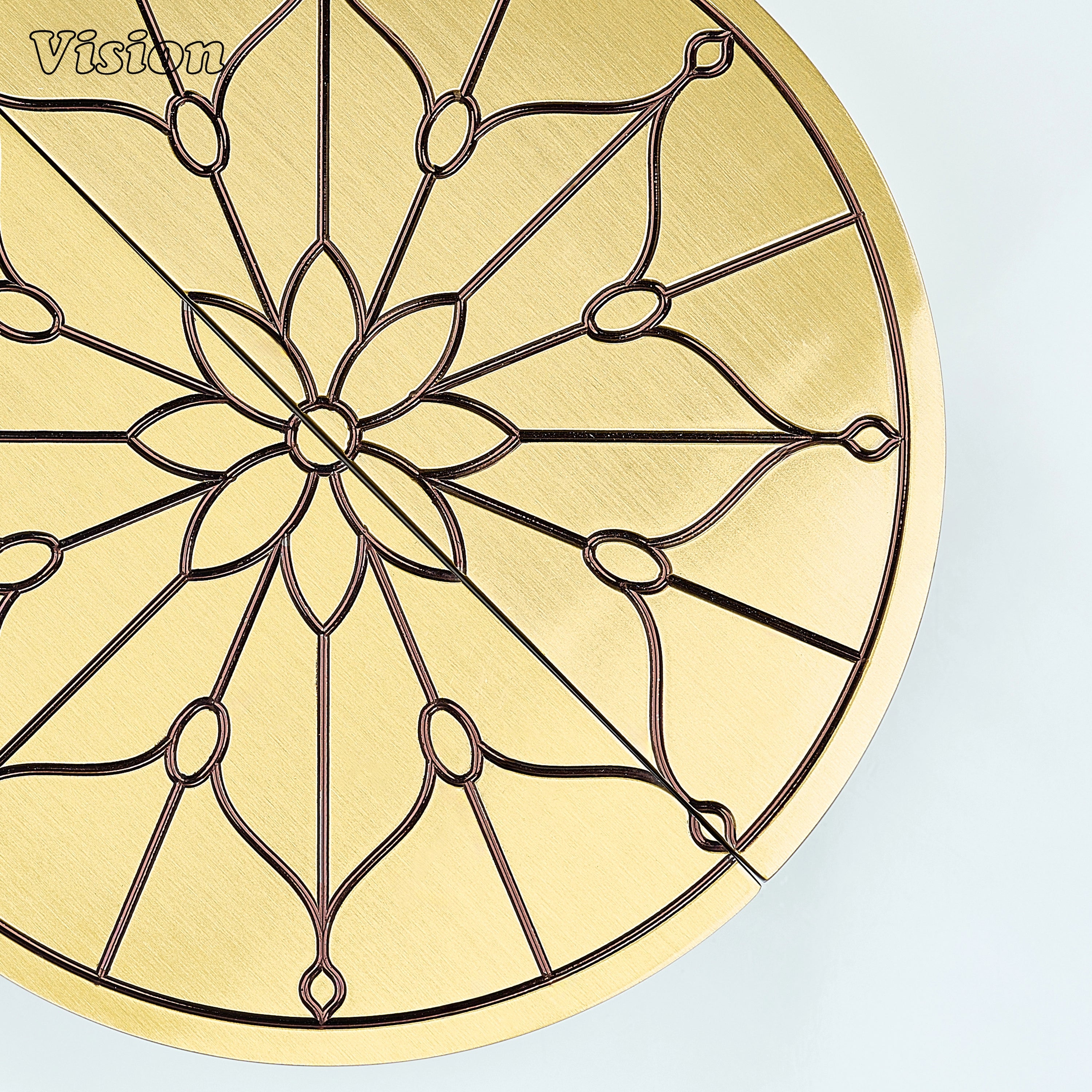 Lavelle Flower Knurled Brass Door Handle - Antique Bronze