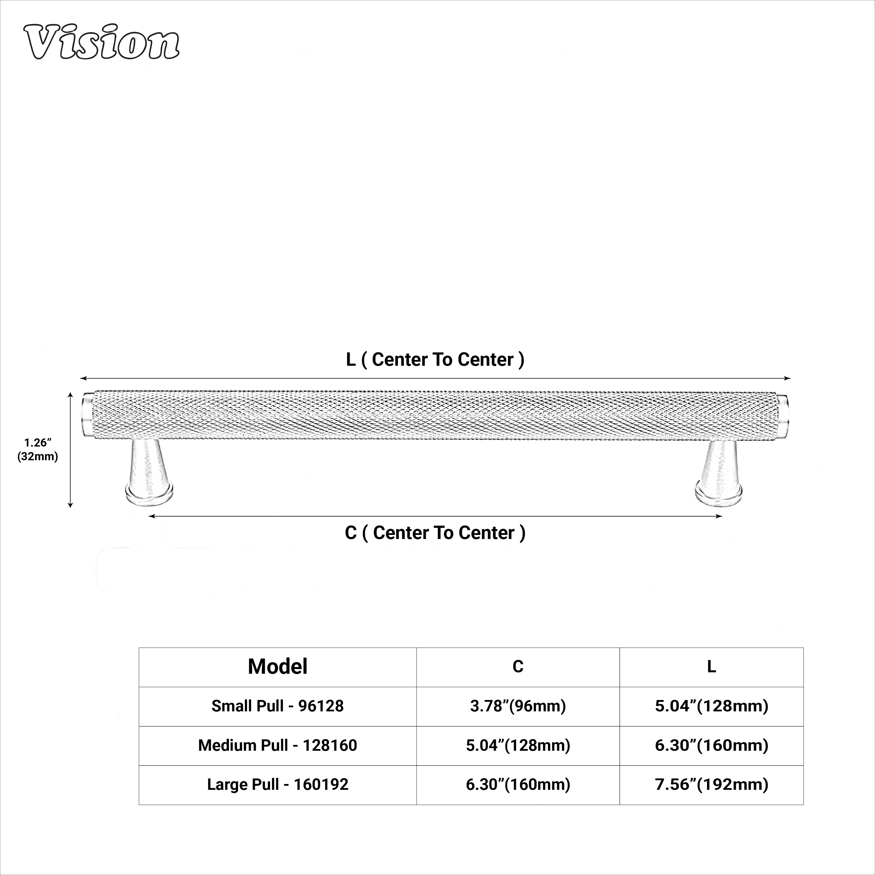 Antique bronze knurled brass handle for living room cabinets.