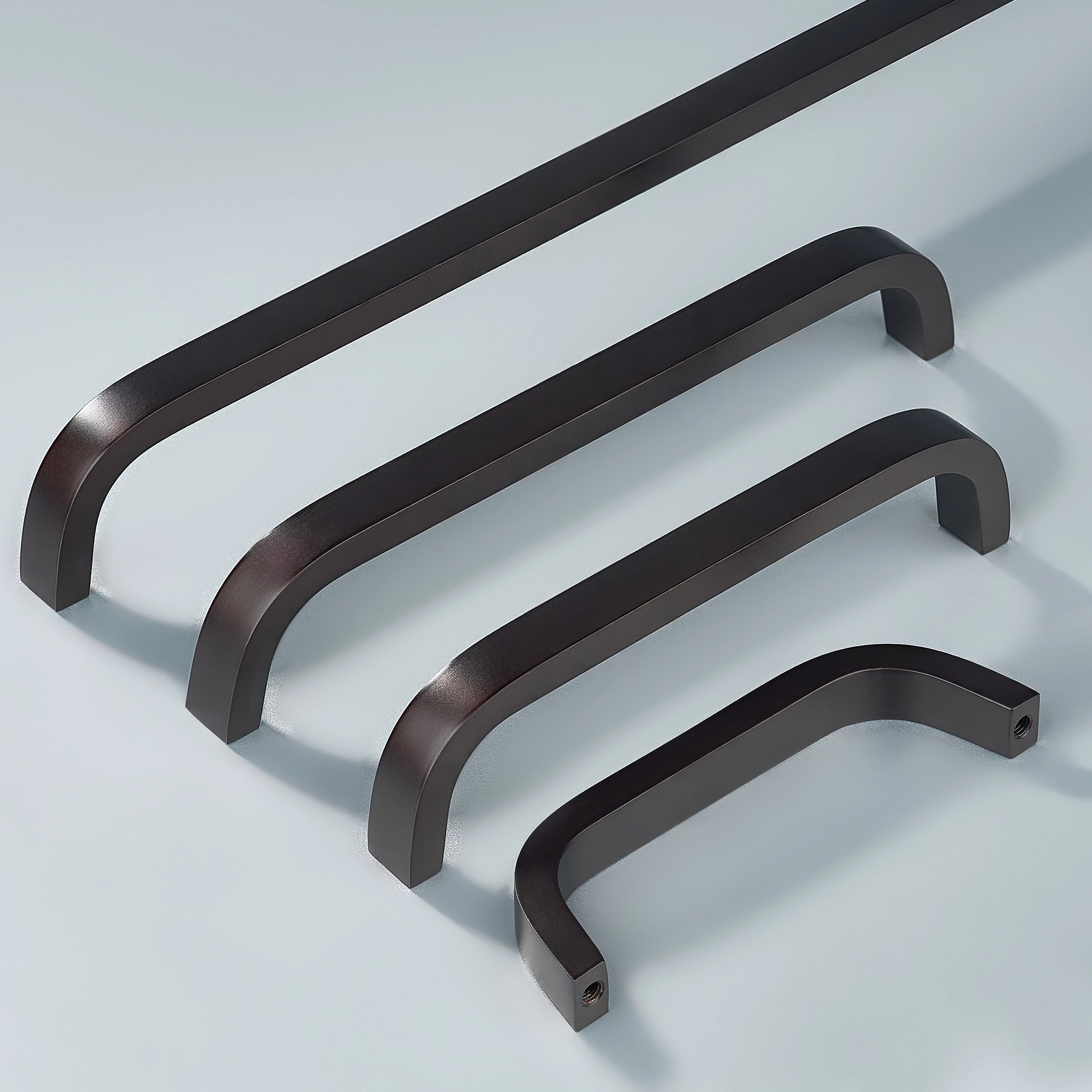Curve Cabinet Handles in Oil Rubbed Bronze in various sizes