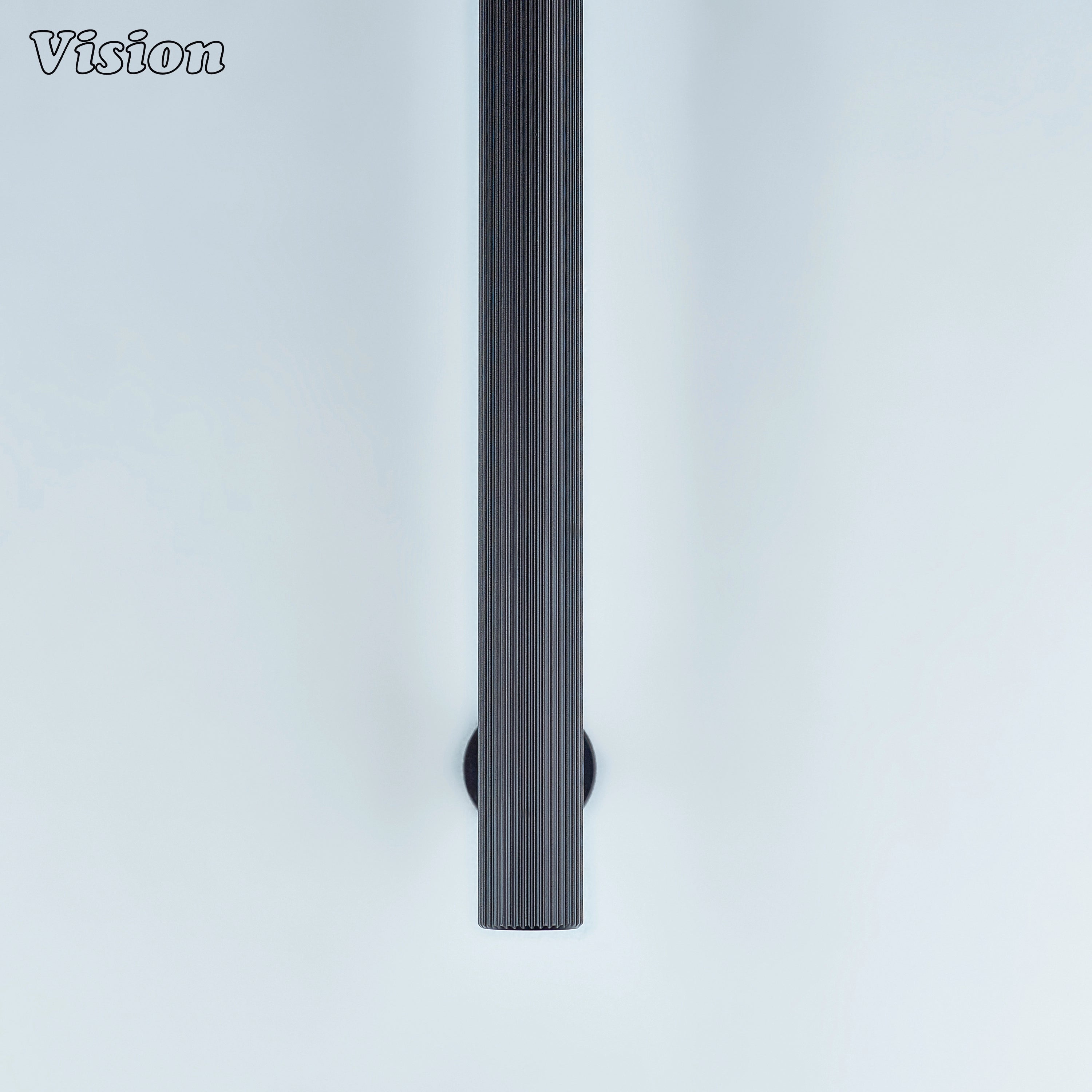 Oil rubbed bronze full knurl cabinet handle used for furniture drawers.