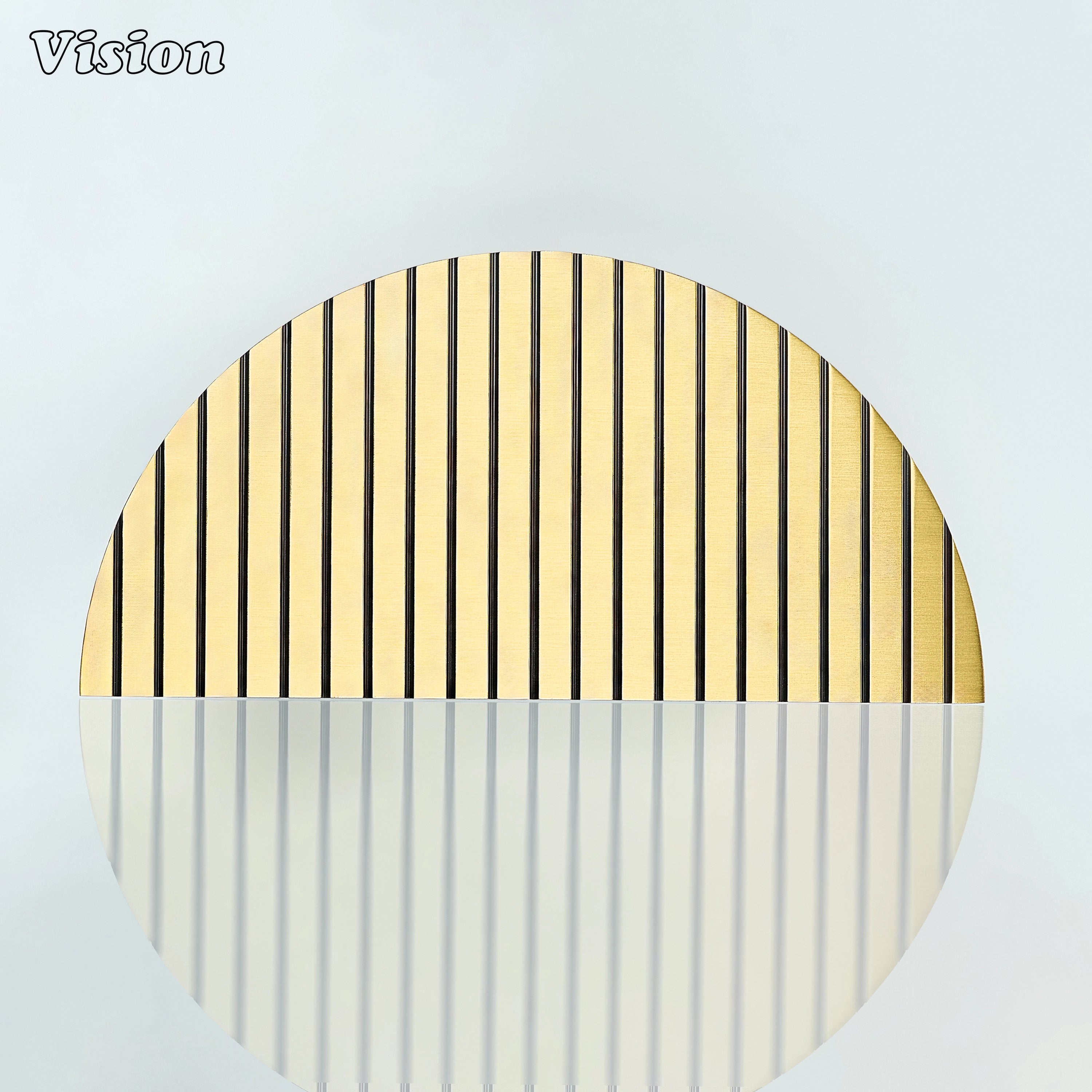 Solid brass half moon door handle in Antique Bronze finish for architectural interiors