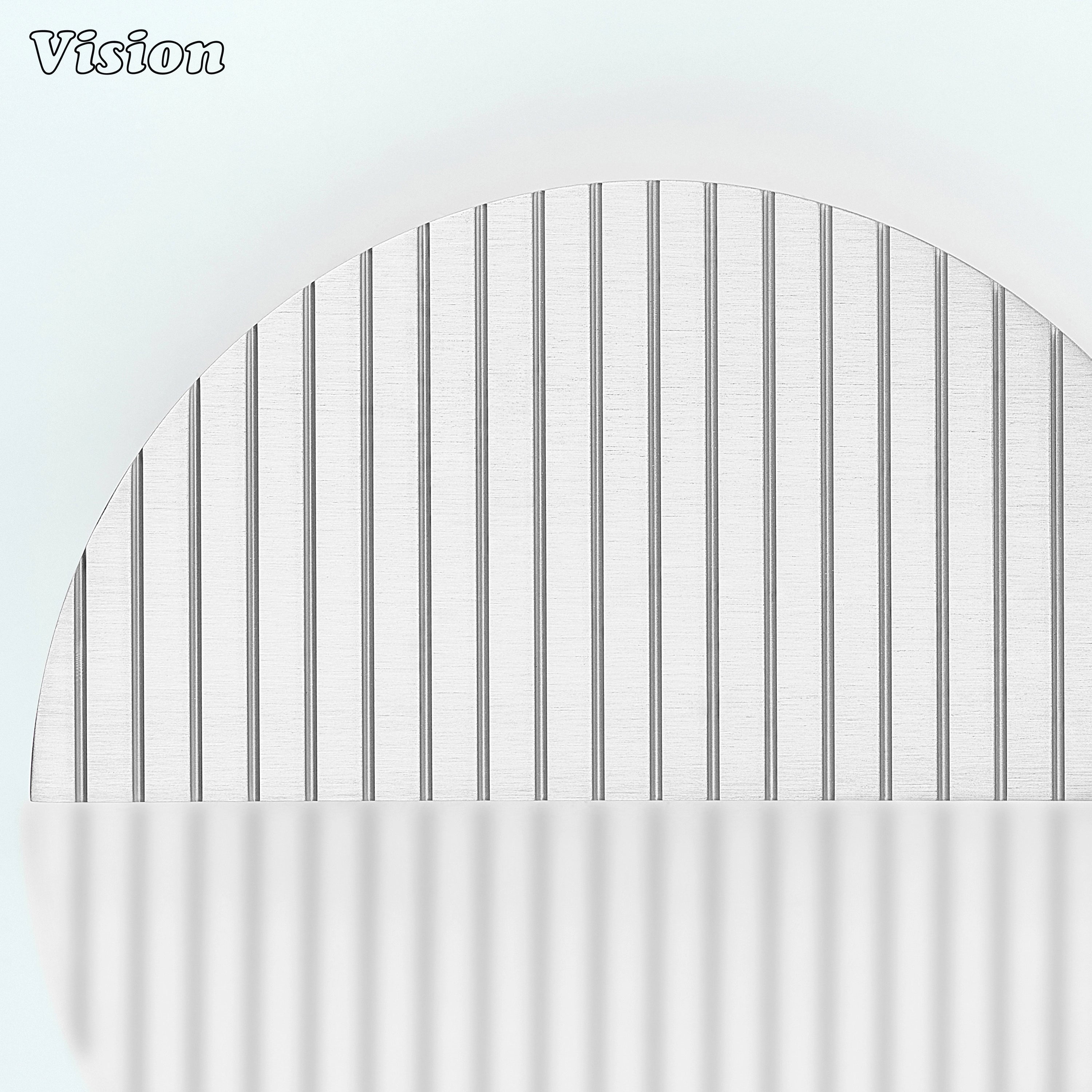 Silver linear half moon door handle crafted for modern entryways