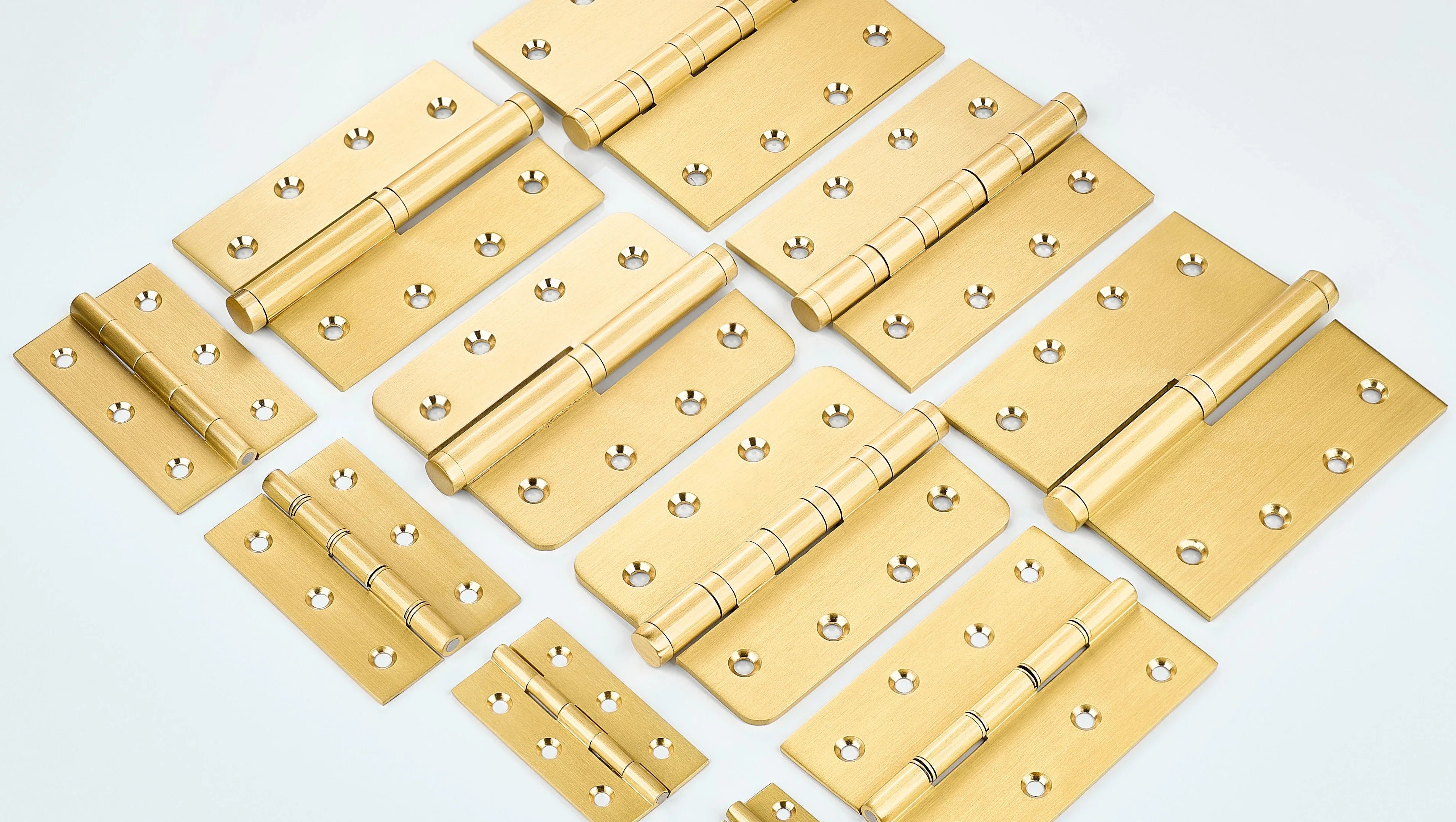 Hinges in Gold Finishes.
