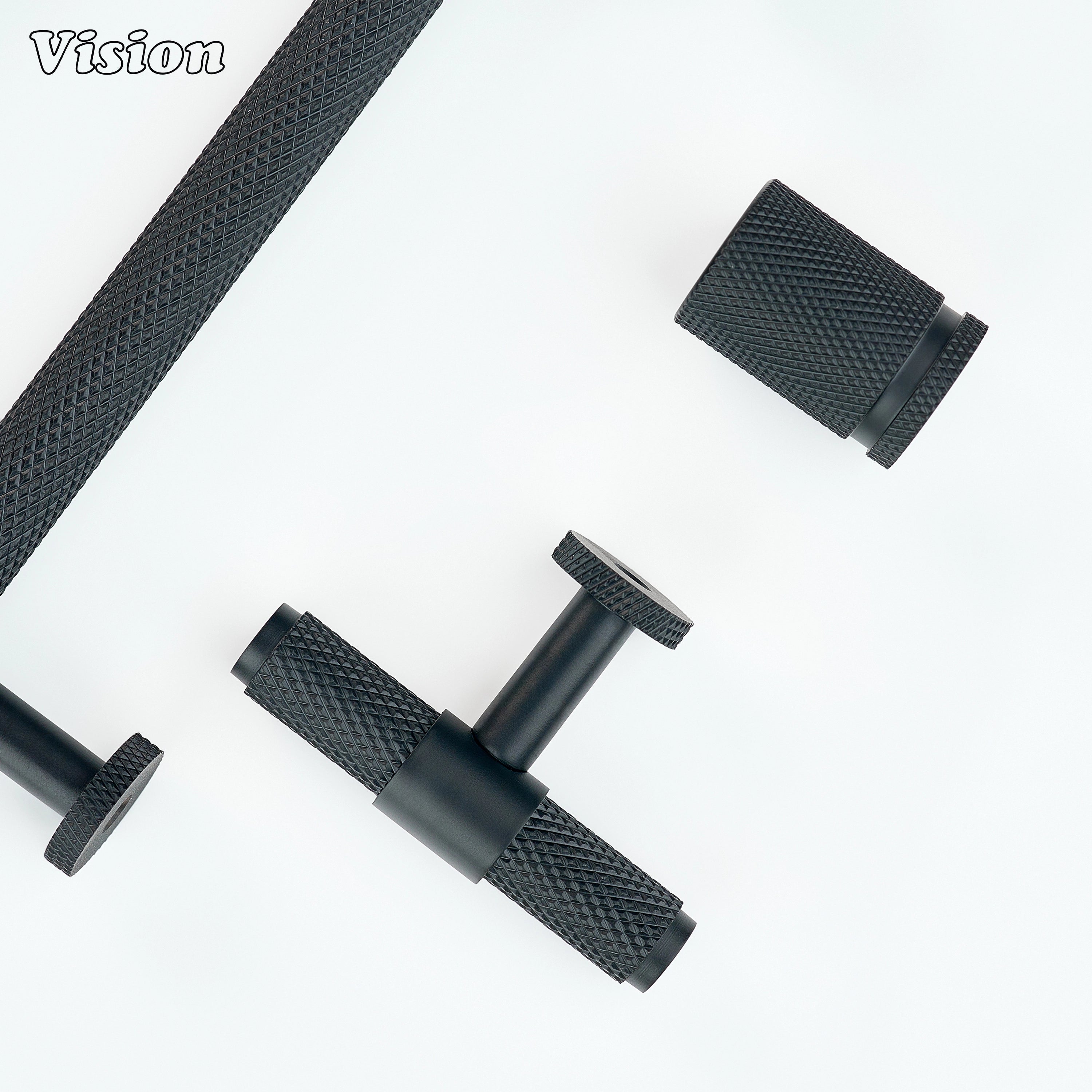 Premium Oil Rubbed Bronze knurled cabinet handle for furniture use