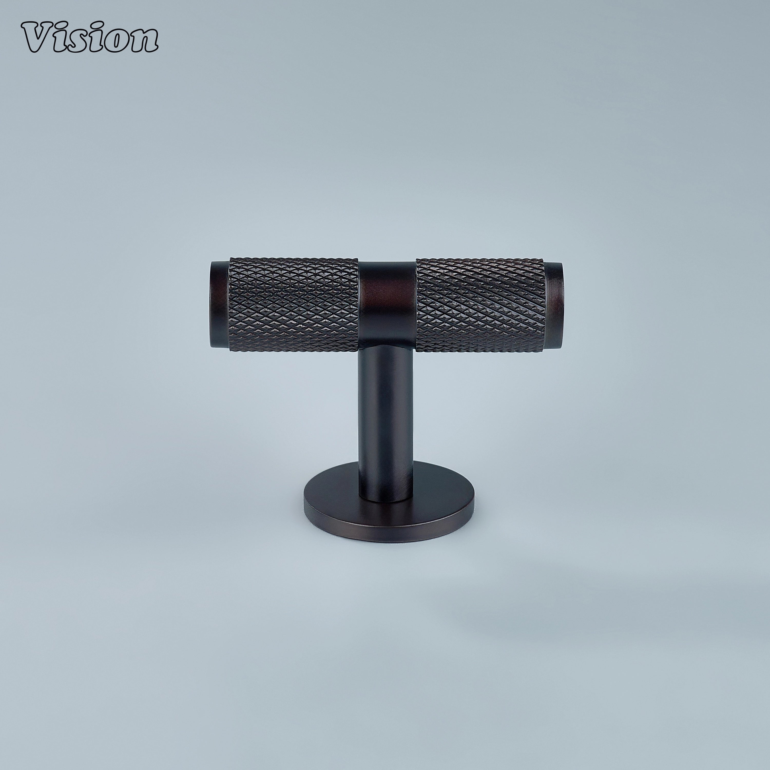 Premium Oil Rubbed Bronze knurled cabinet t-knob bar profile for furniture