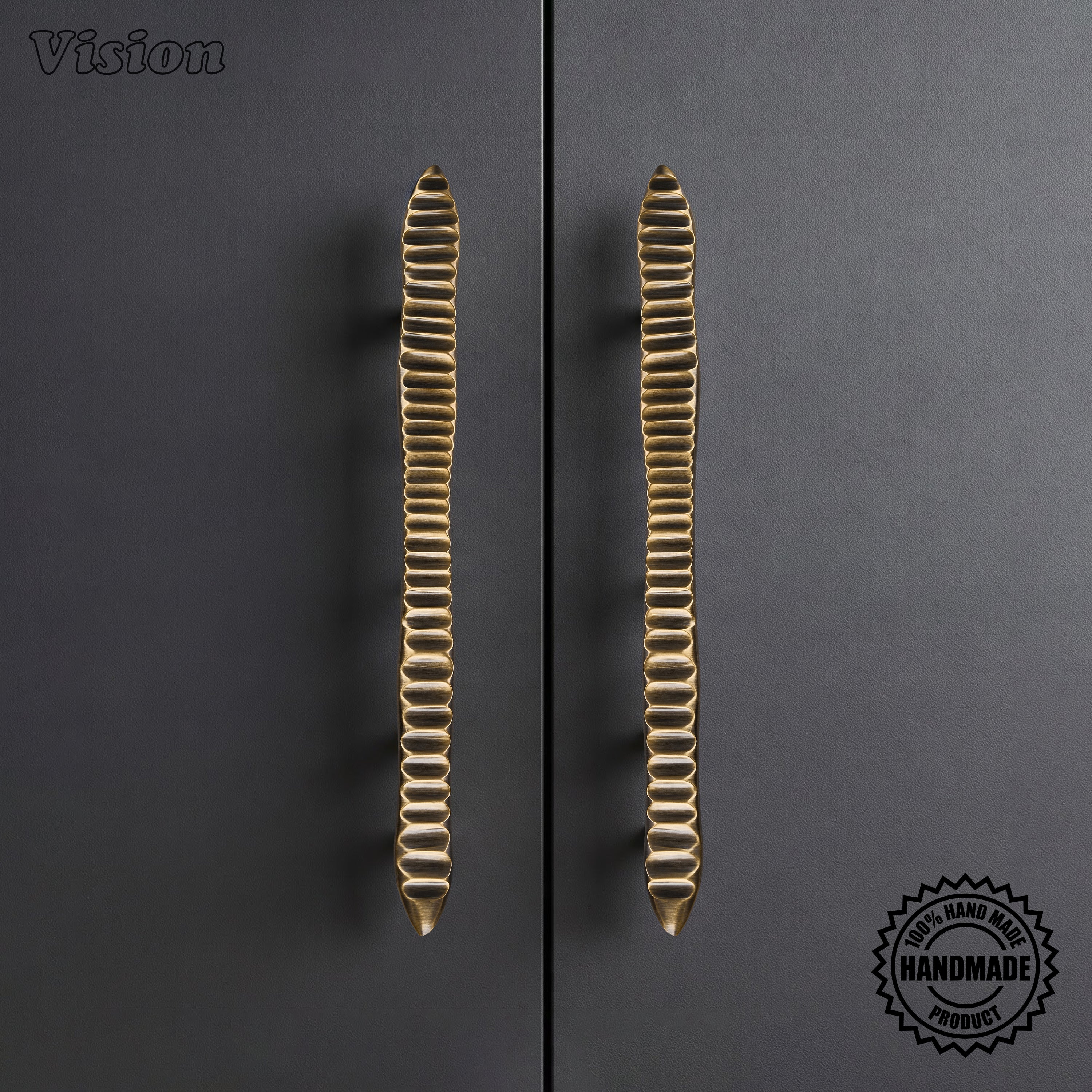 Tide Premium Solid Brass Handcrafted Appliance Pull - Antique Bronze