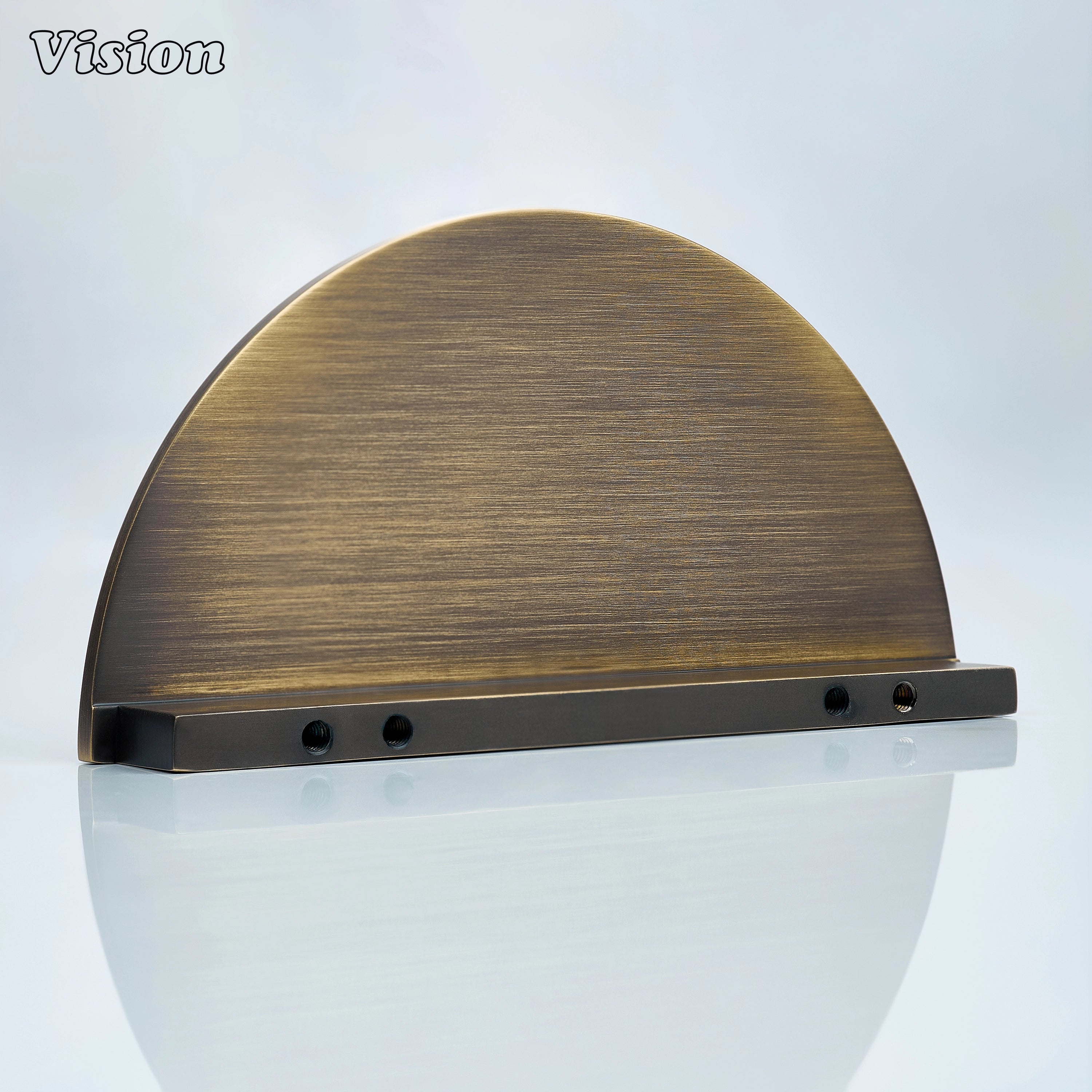 Antique Bronze plain profile brass half round cabinet handle for furniture