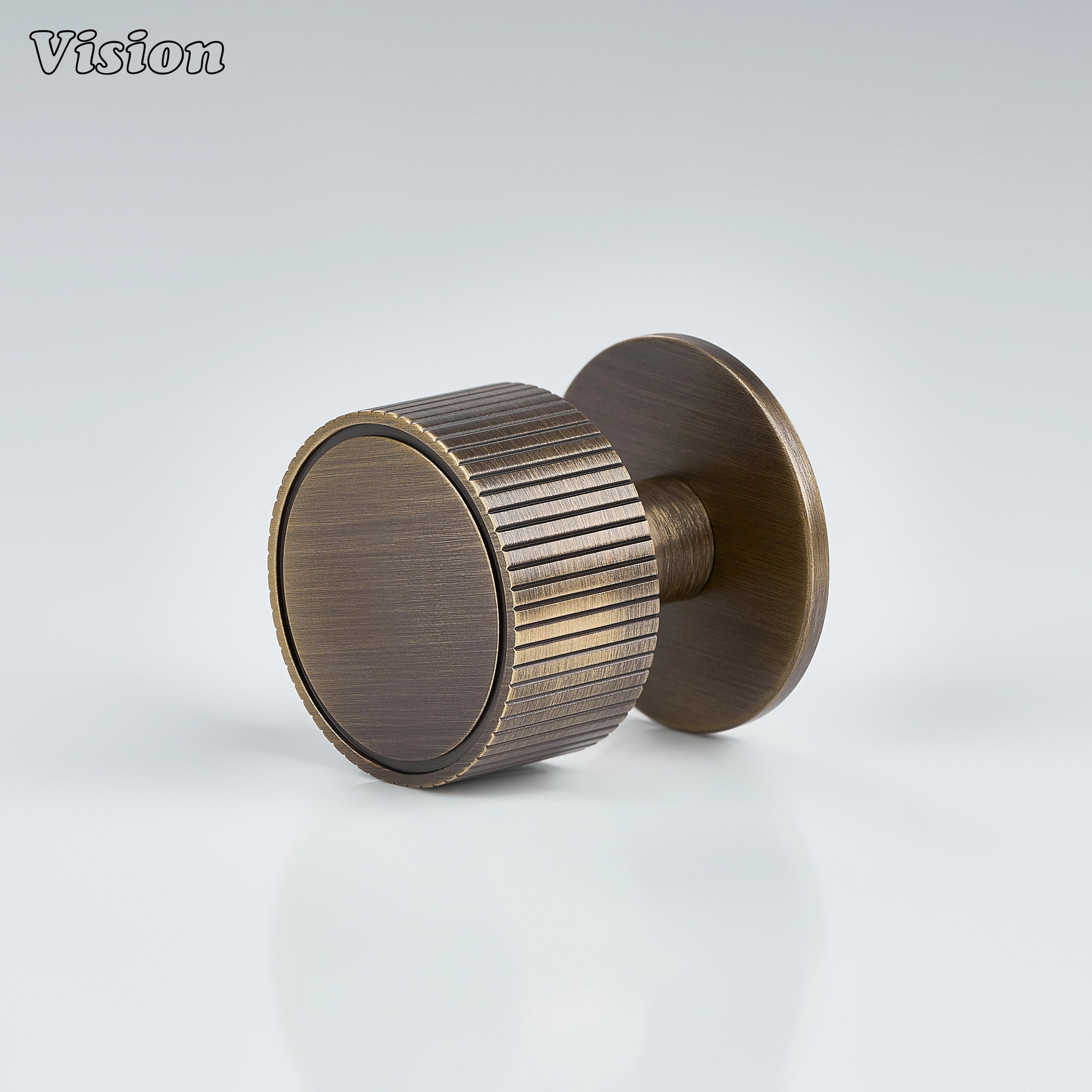 Antique Bronze round cabinet knob with solid brass build for wardrobes