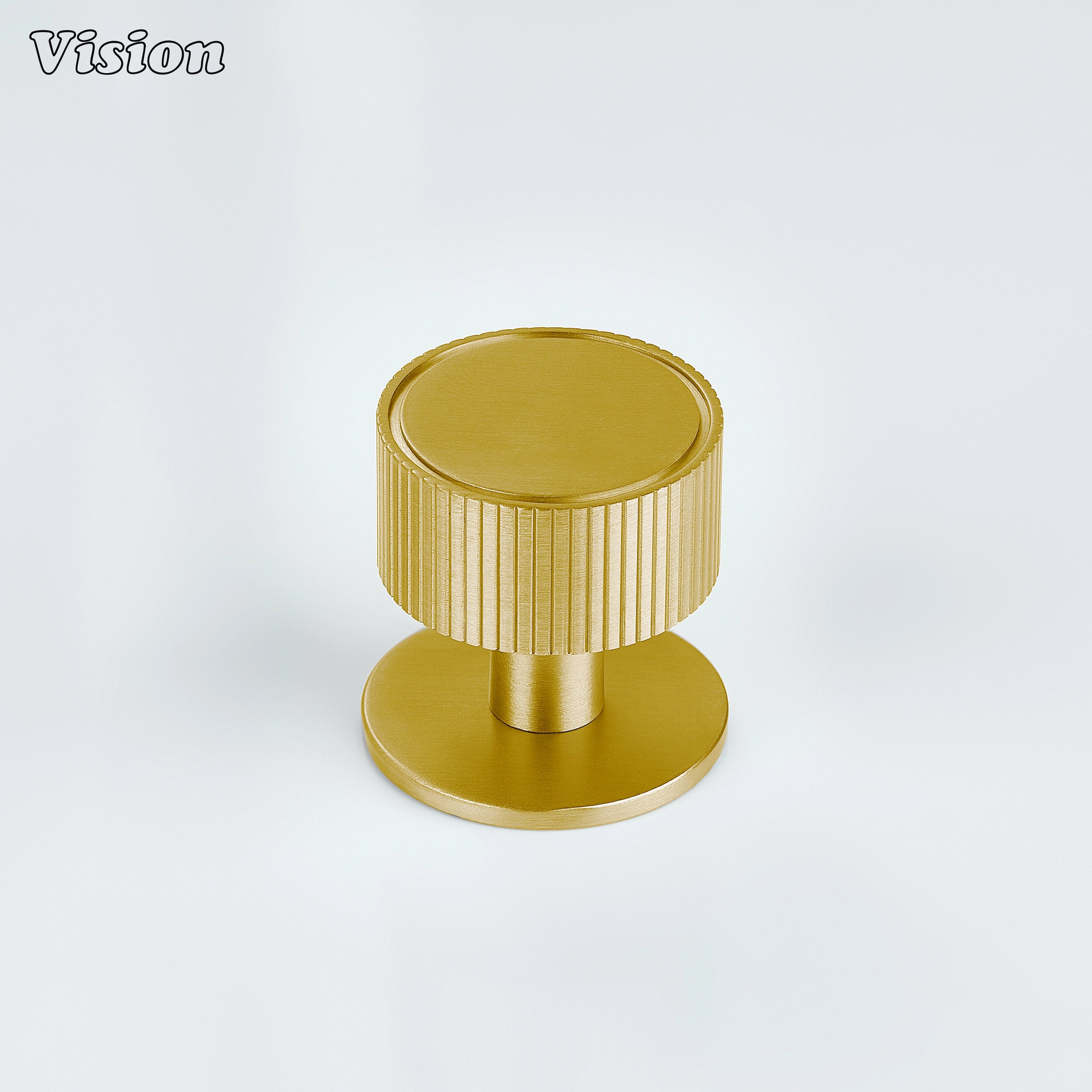 Linear styled gold cabinet knob with solid brass build for cabinet furniture