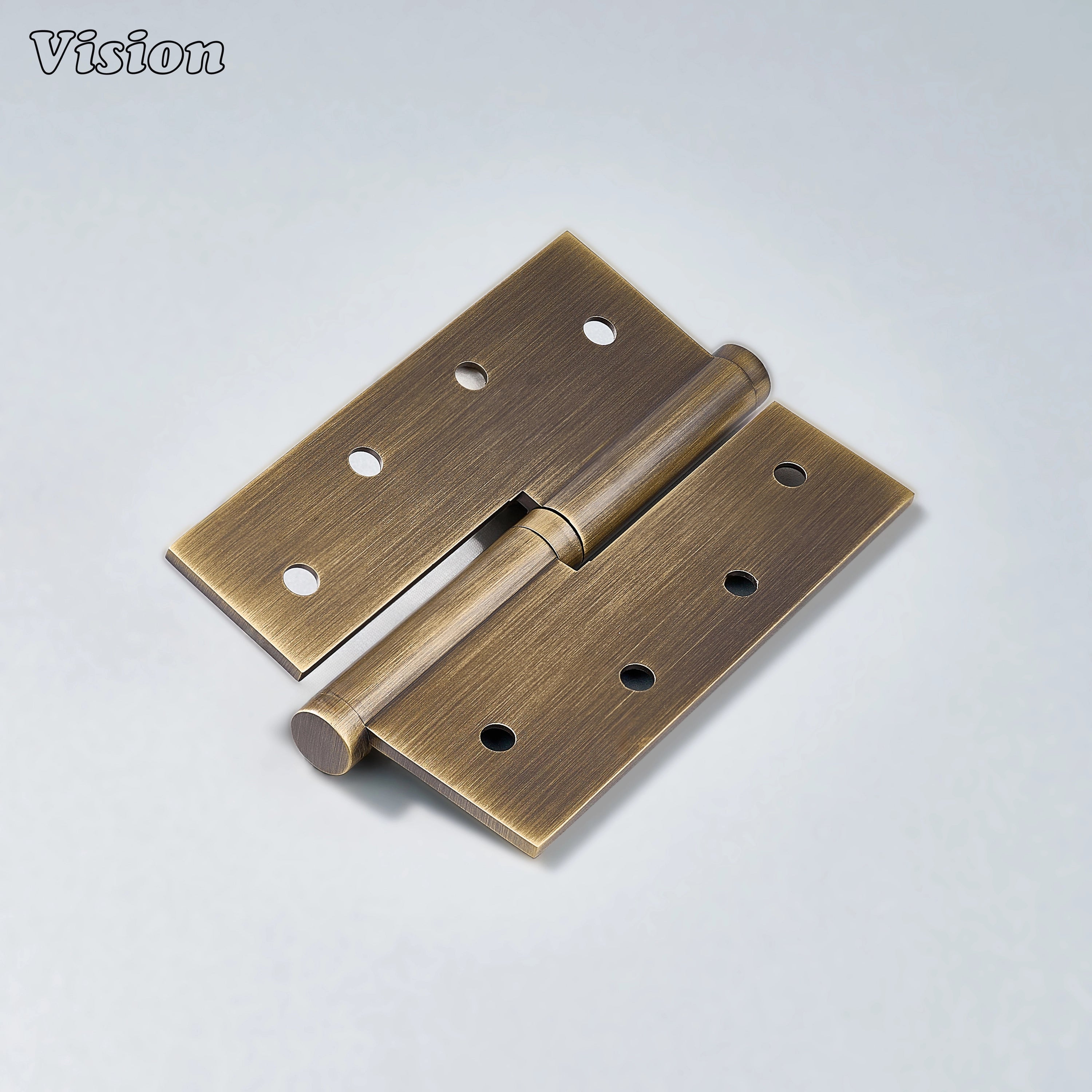 Antique Bronze rectangular lift-off brass hinge for wardrobes and cupboards