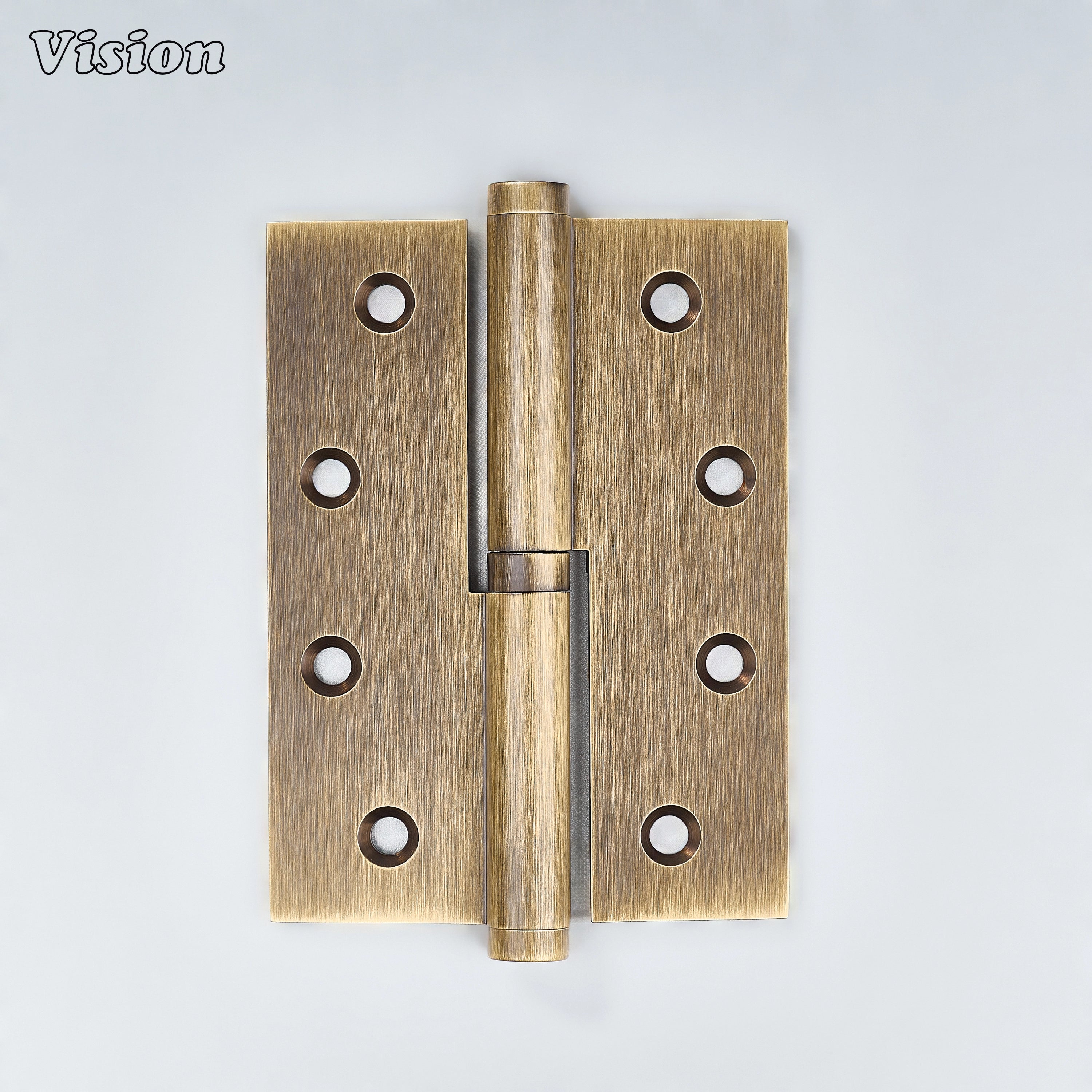 Antique Bronze flat rectangular lift-off hinge for furniture and cabinet doors