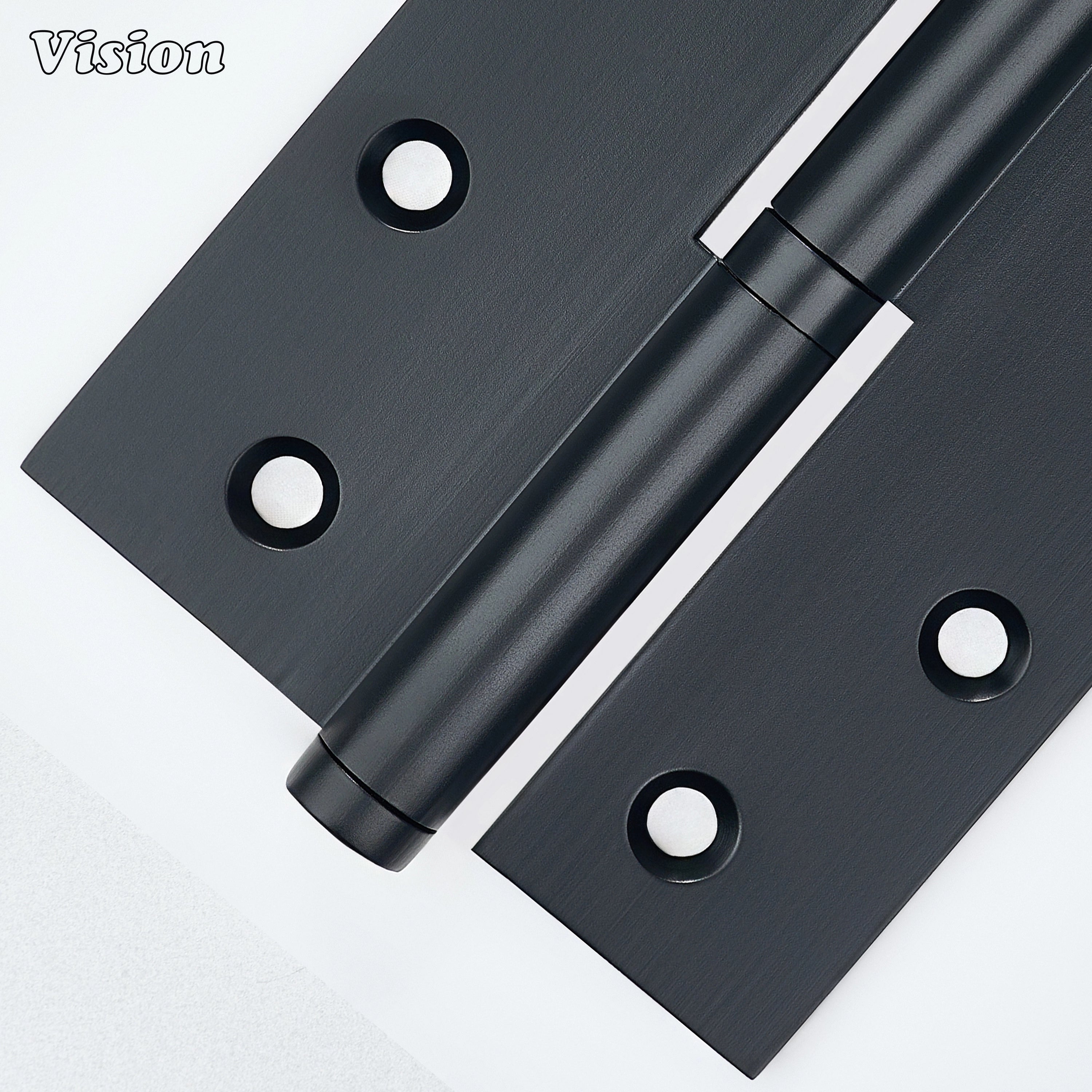 Black solid brass detachable lift-off hinge for wooden doors