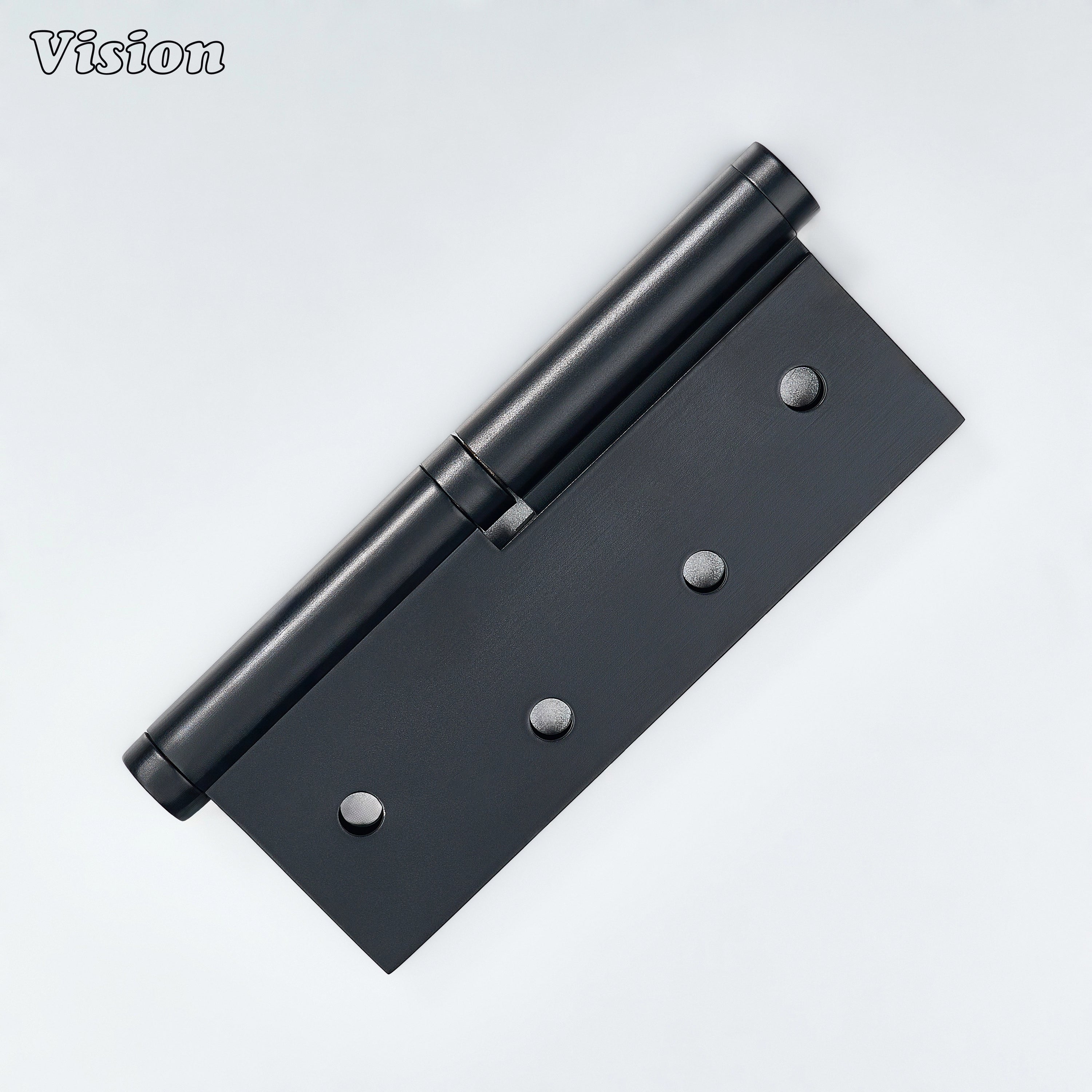 Black plain profile loose joint brass hinge for interior installations