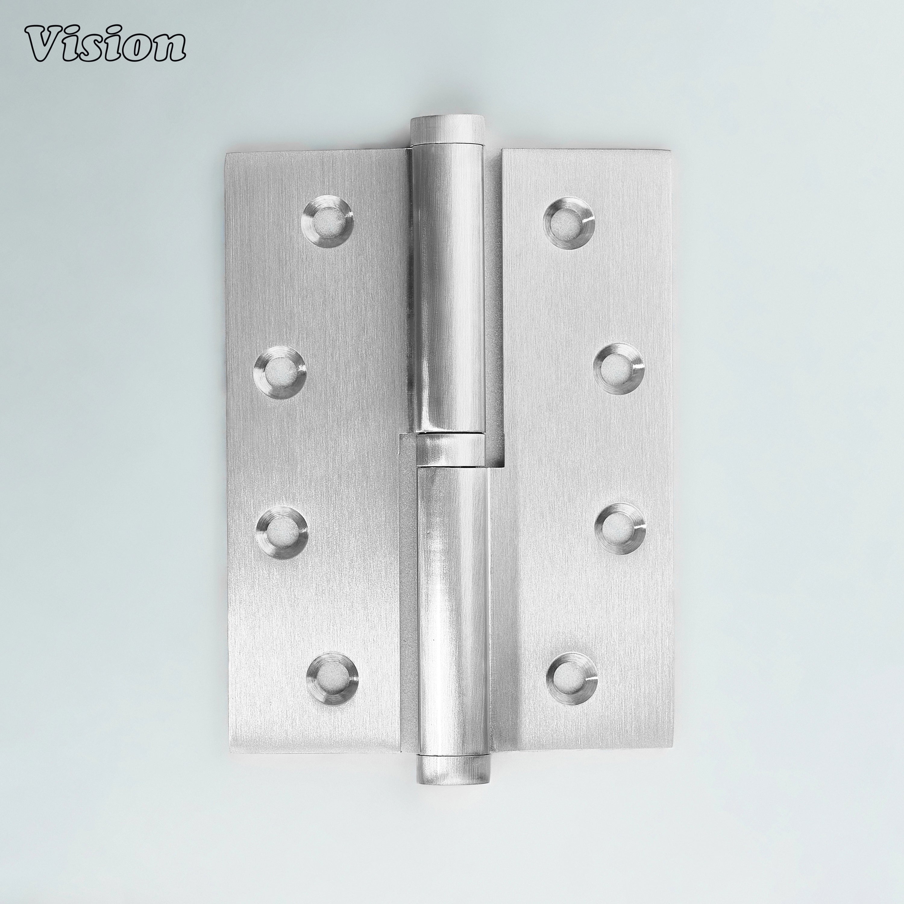 Silver plain profile loose joint brass hinge for interior installations