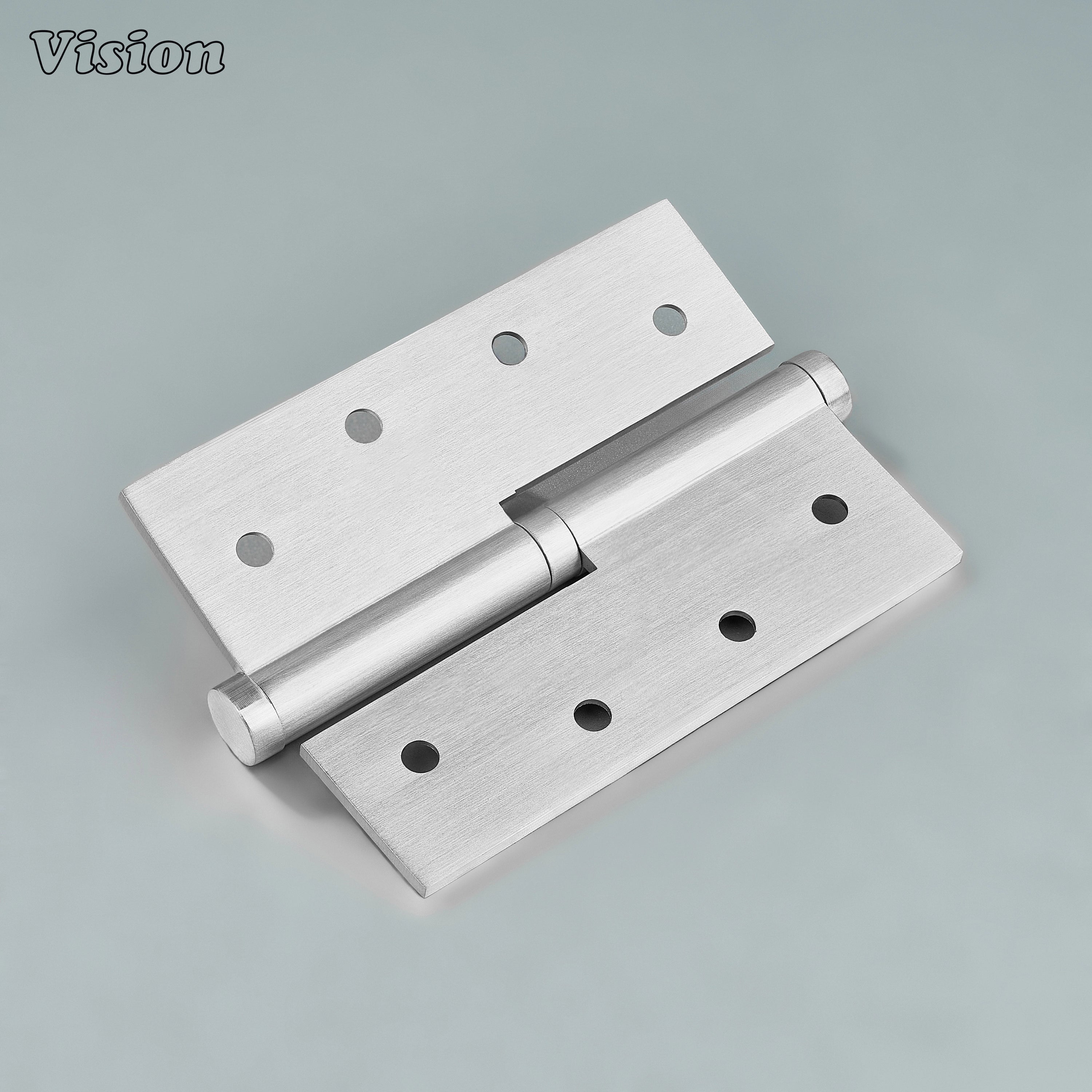 Silver flat rectangle lift-off hinge for furniture and cabinets