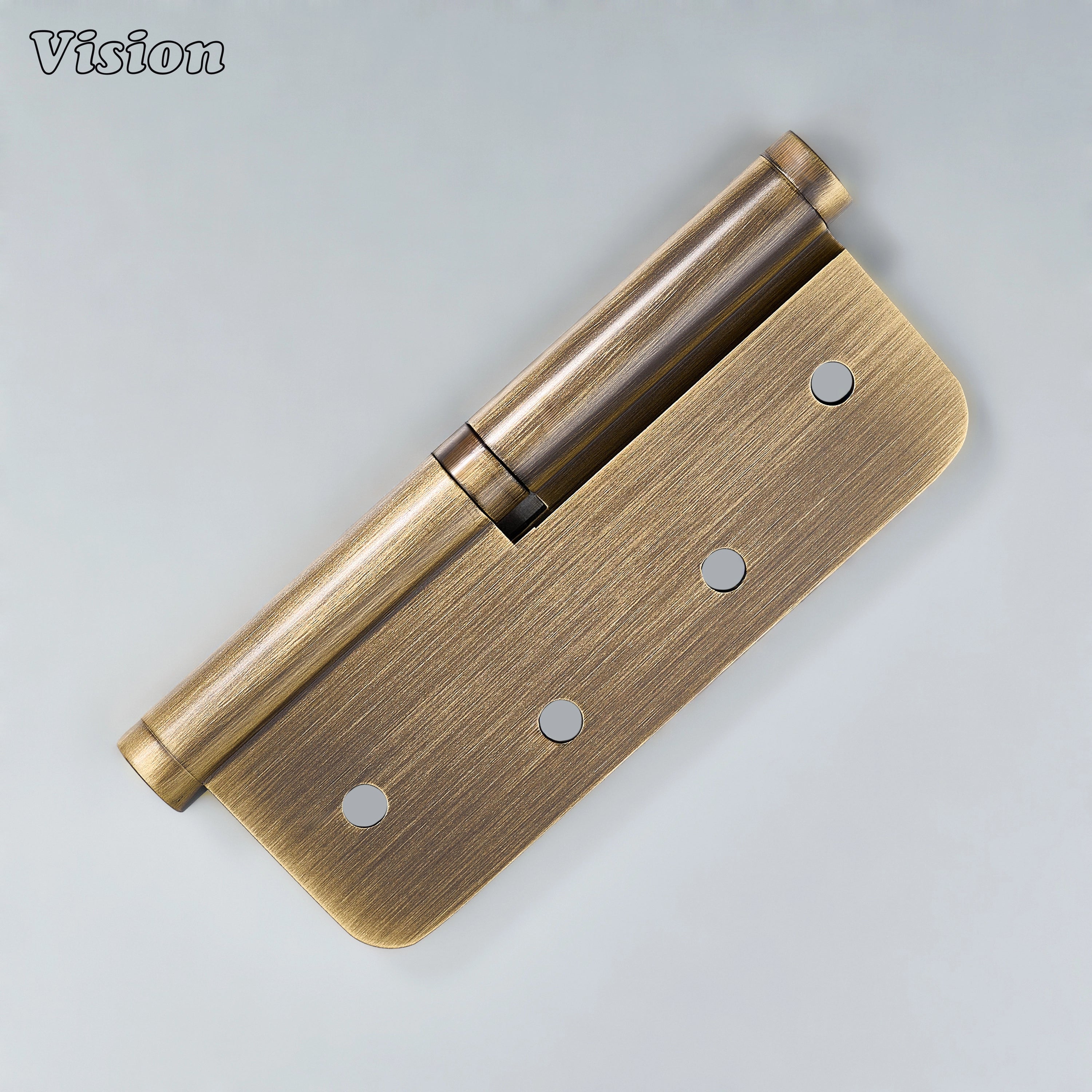 Rounded profile Antique Bronze brass detachable hinge for wardrobes and cabinet doors