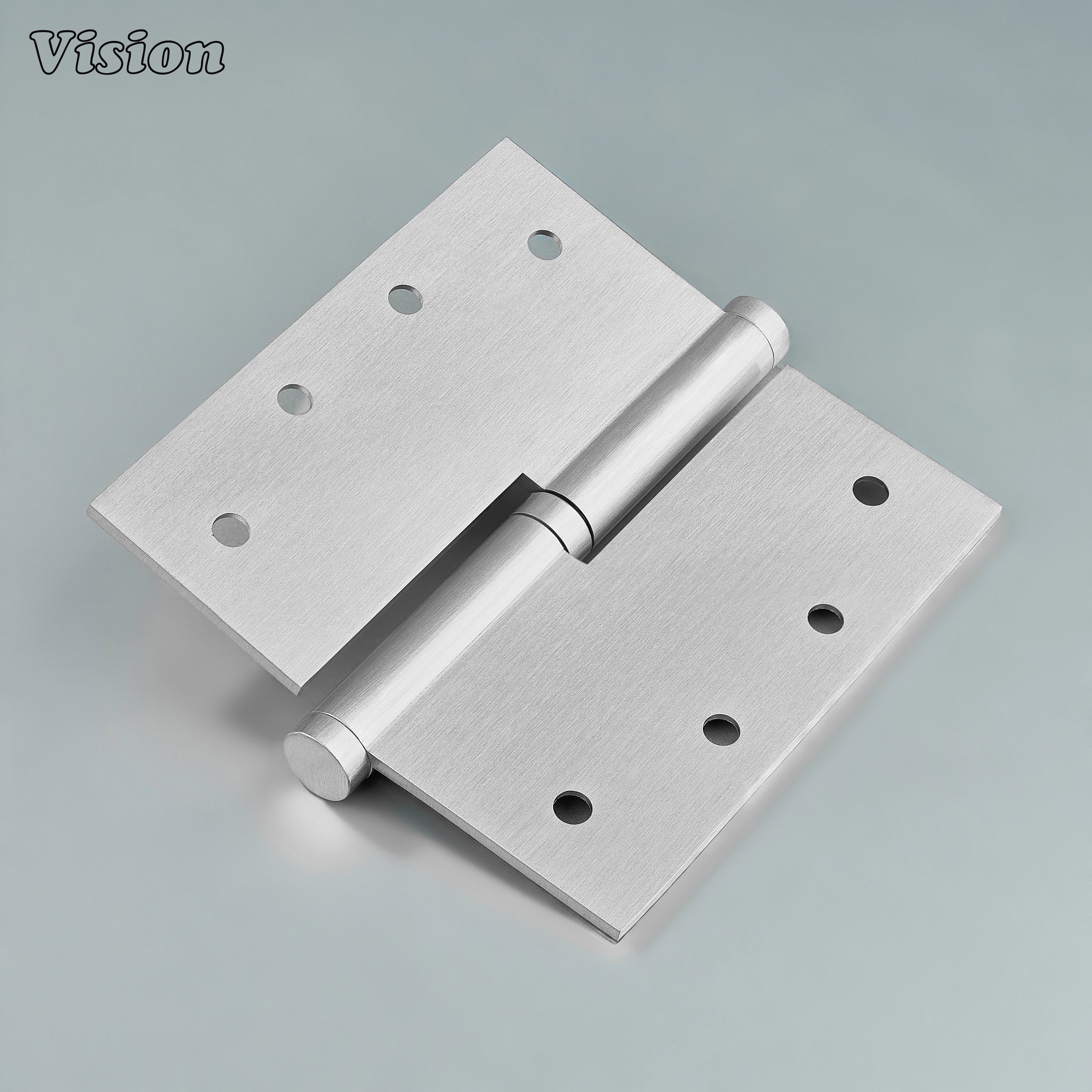 Square plain brass hinge in Silver finish for easy door removal