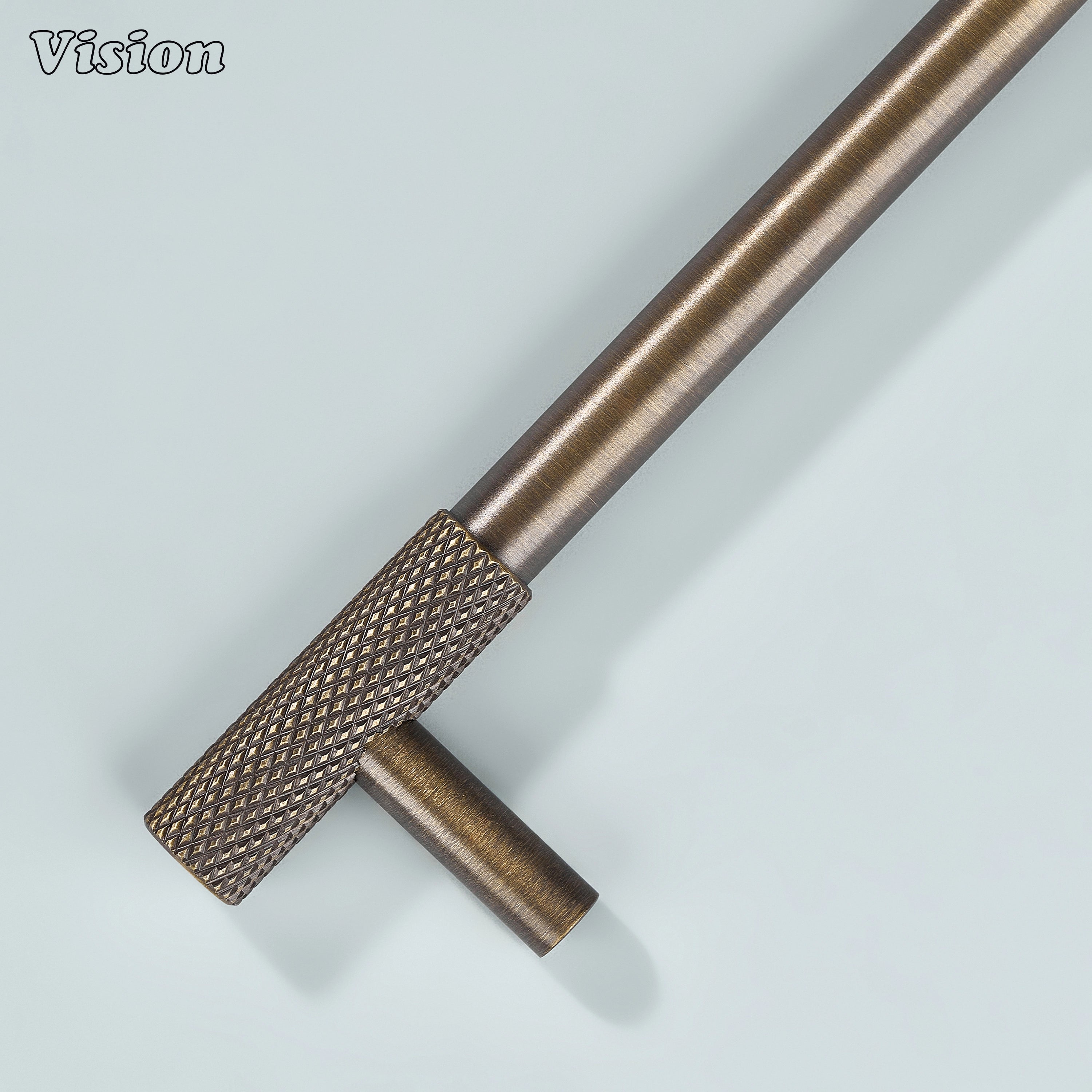 Vision Antique Bronze handle with textured grip