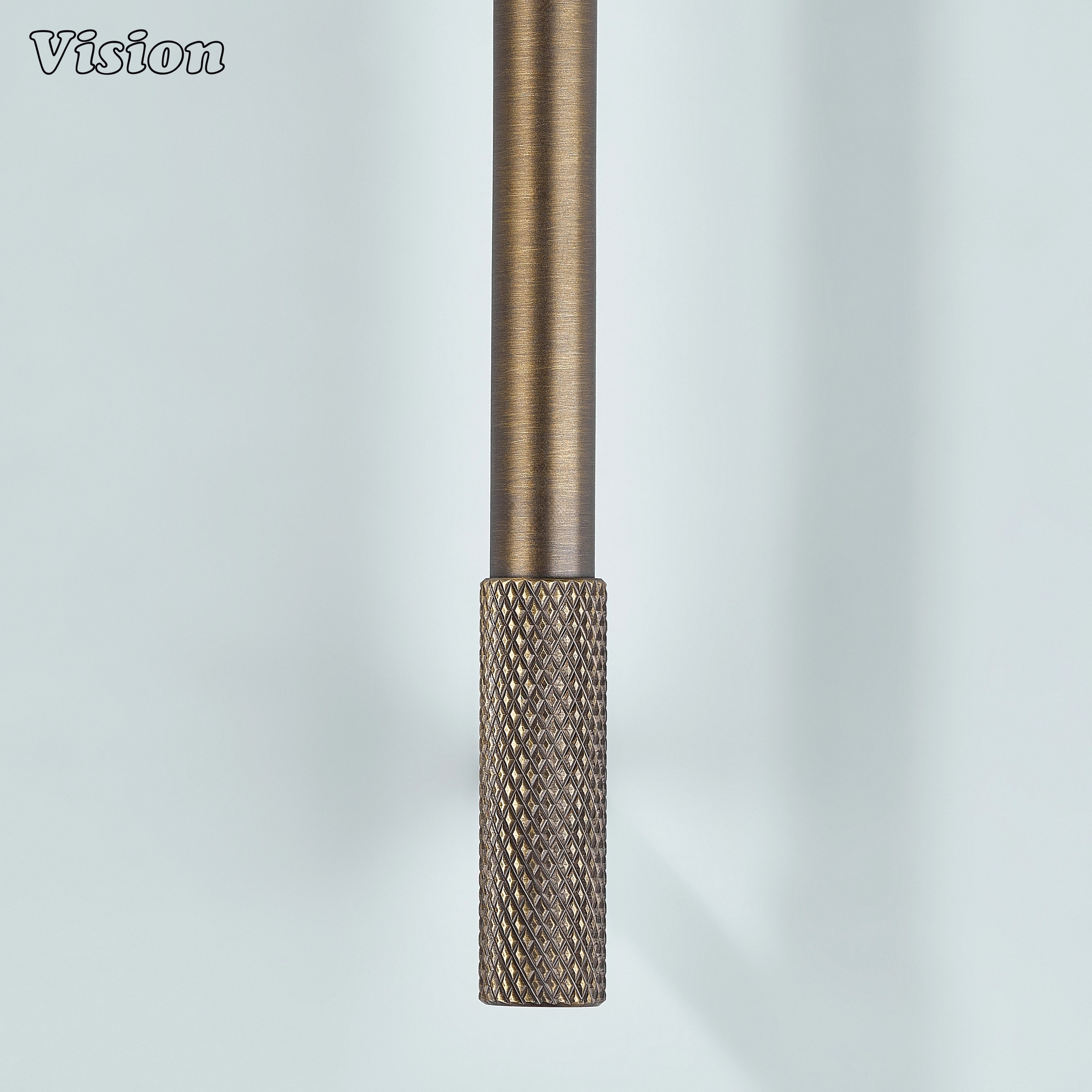 Knurled Antique Bronze cabinet pull design