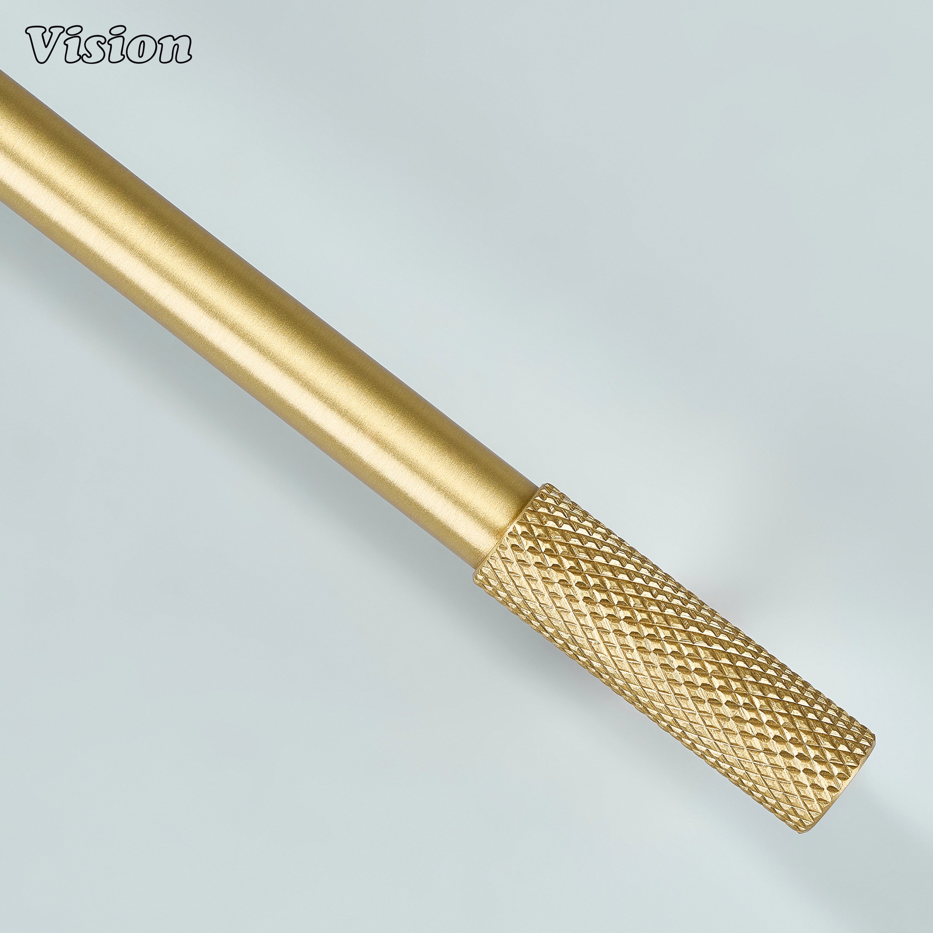 Vision Gold knurled handle for modern cabinets