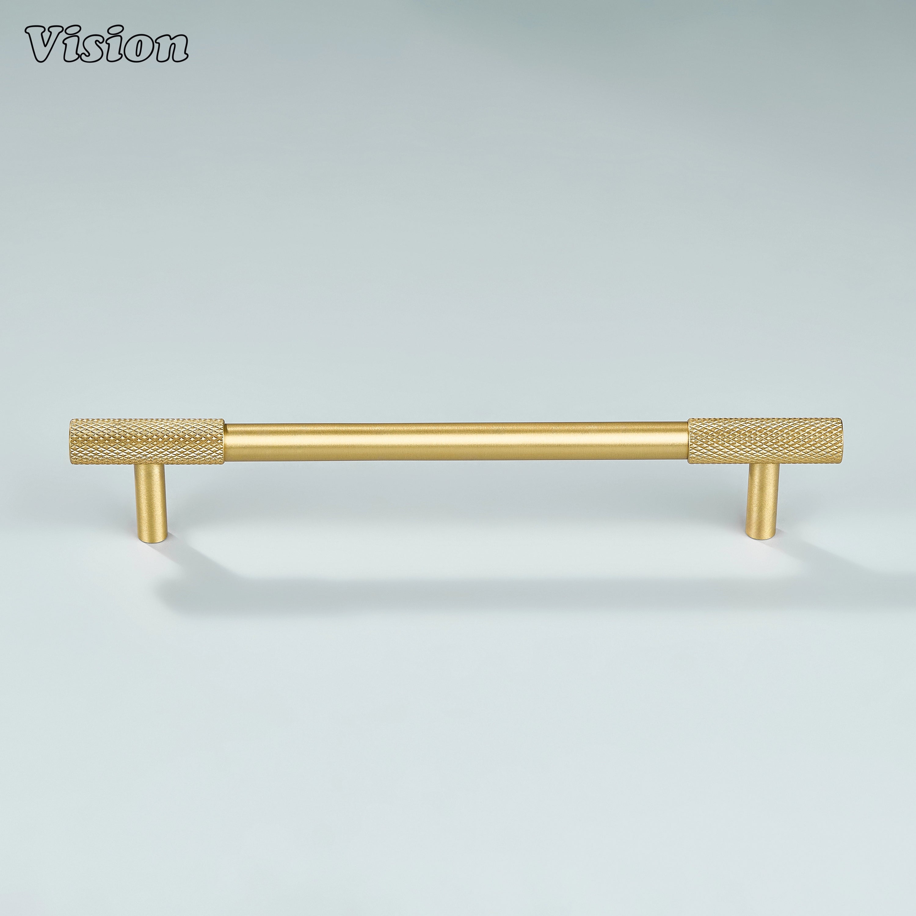 Gold Arion handle with fine textured grip