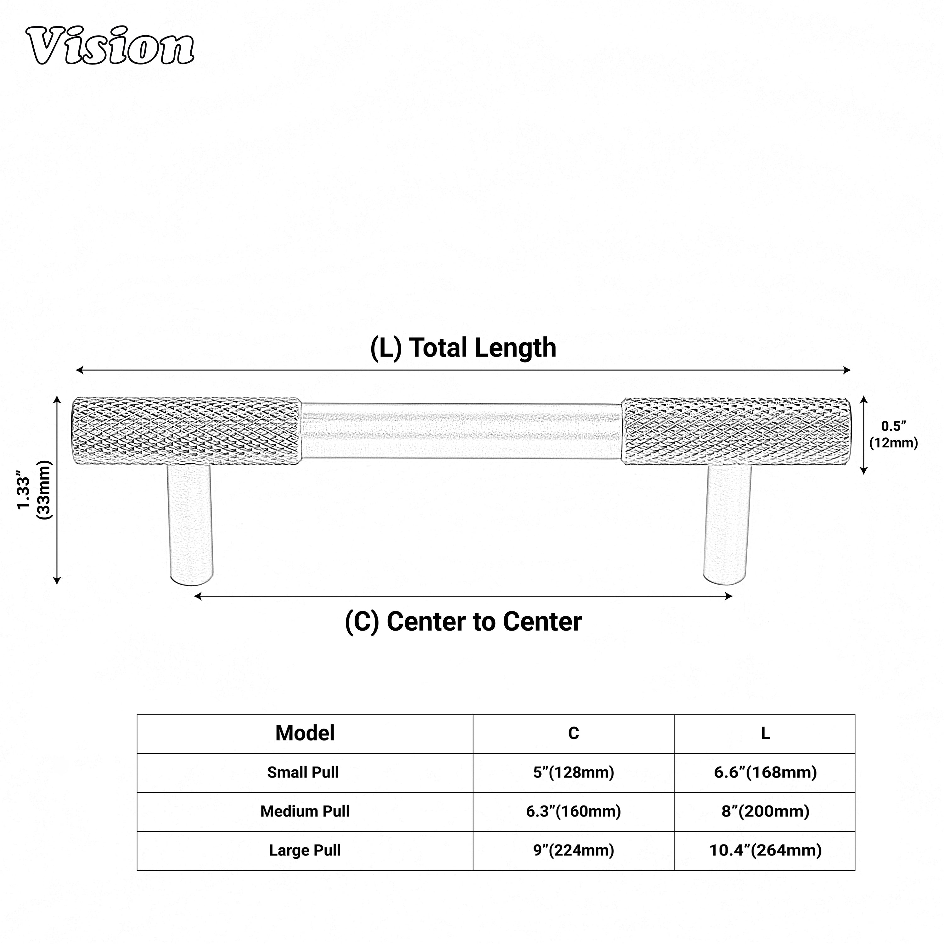 Rich-toned Oil Rubbed Bronze cabinet hardware