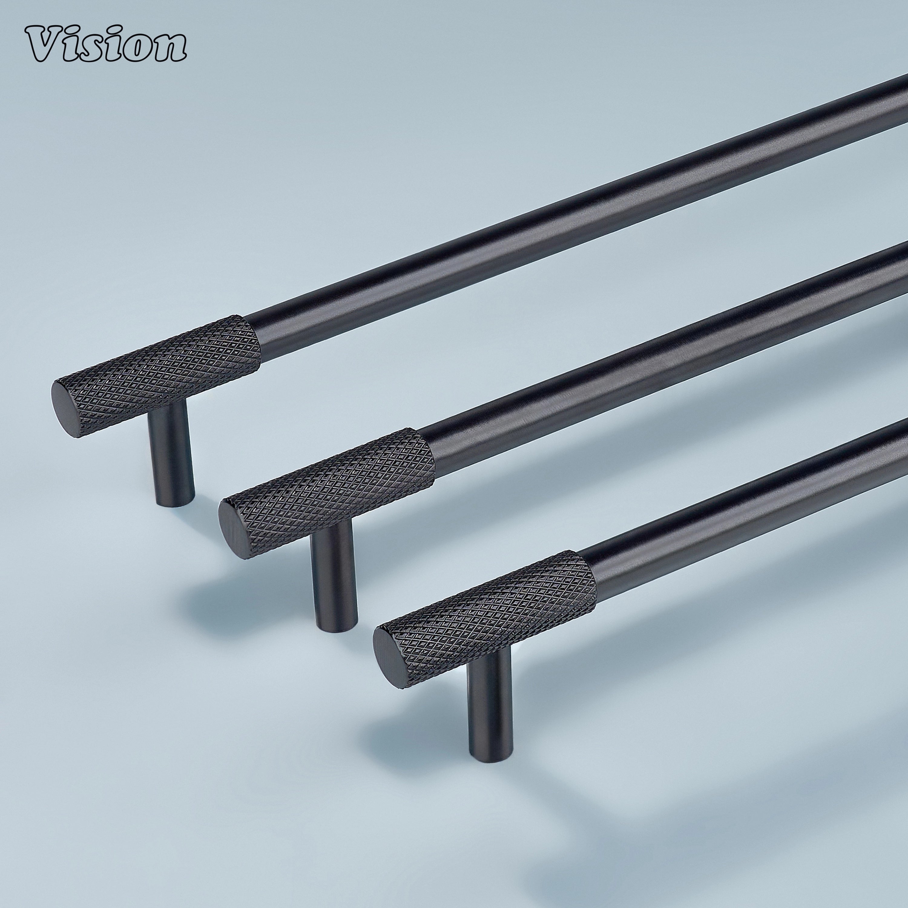 Oil Rubbed Bronze textured knurled pull handle