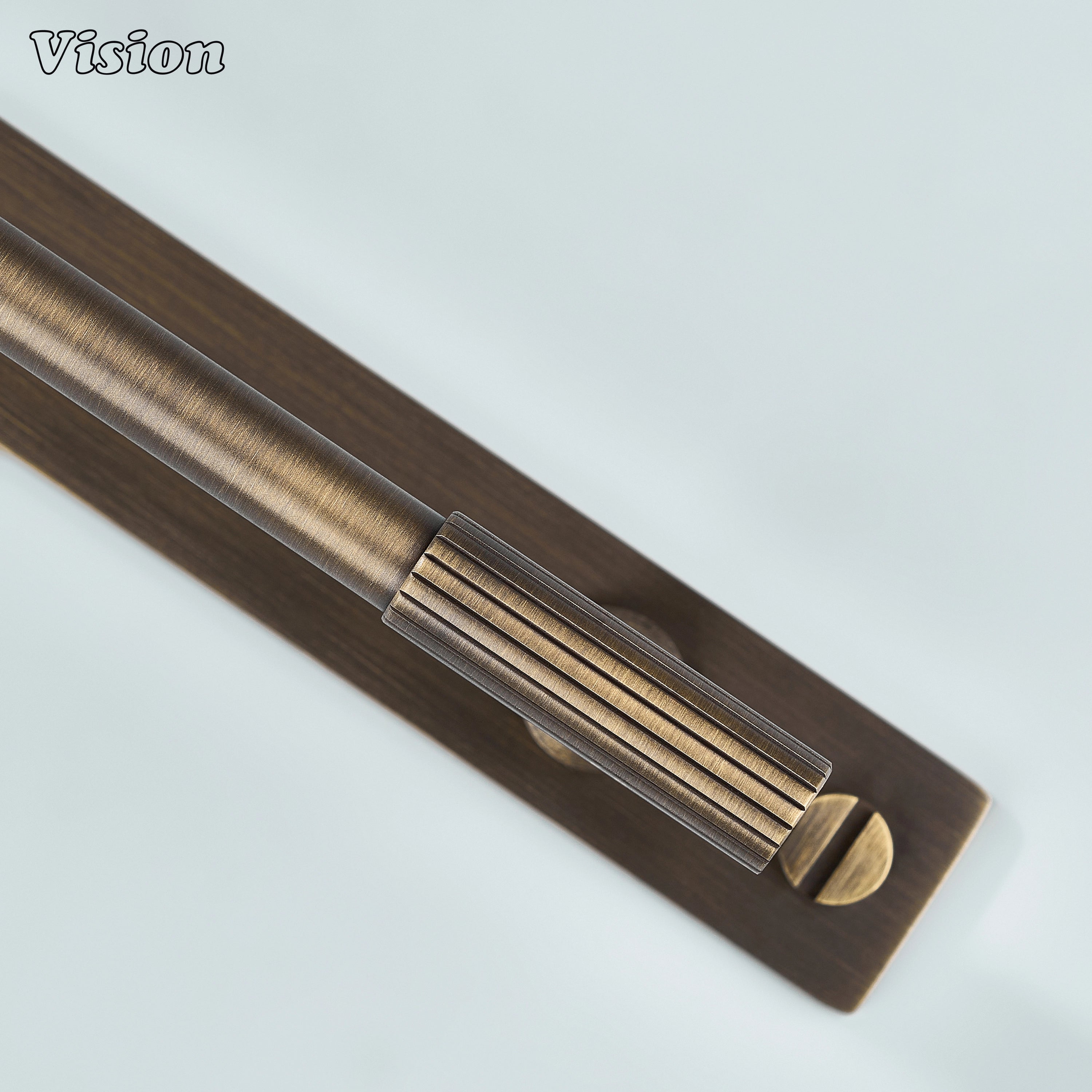 Antique Bronze brass cabinet handle with bar design for drawer fronts