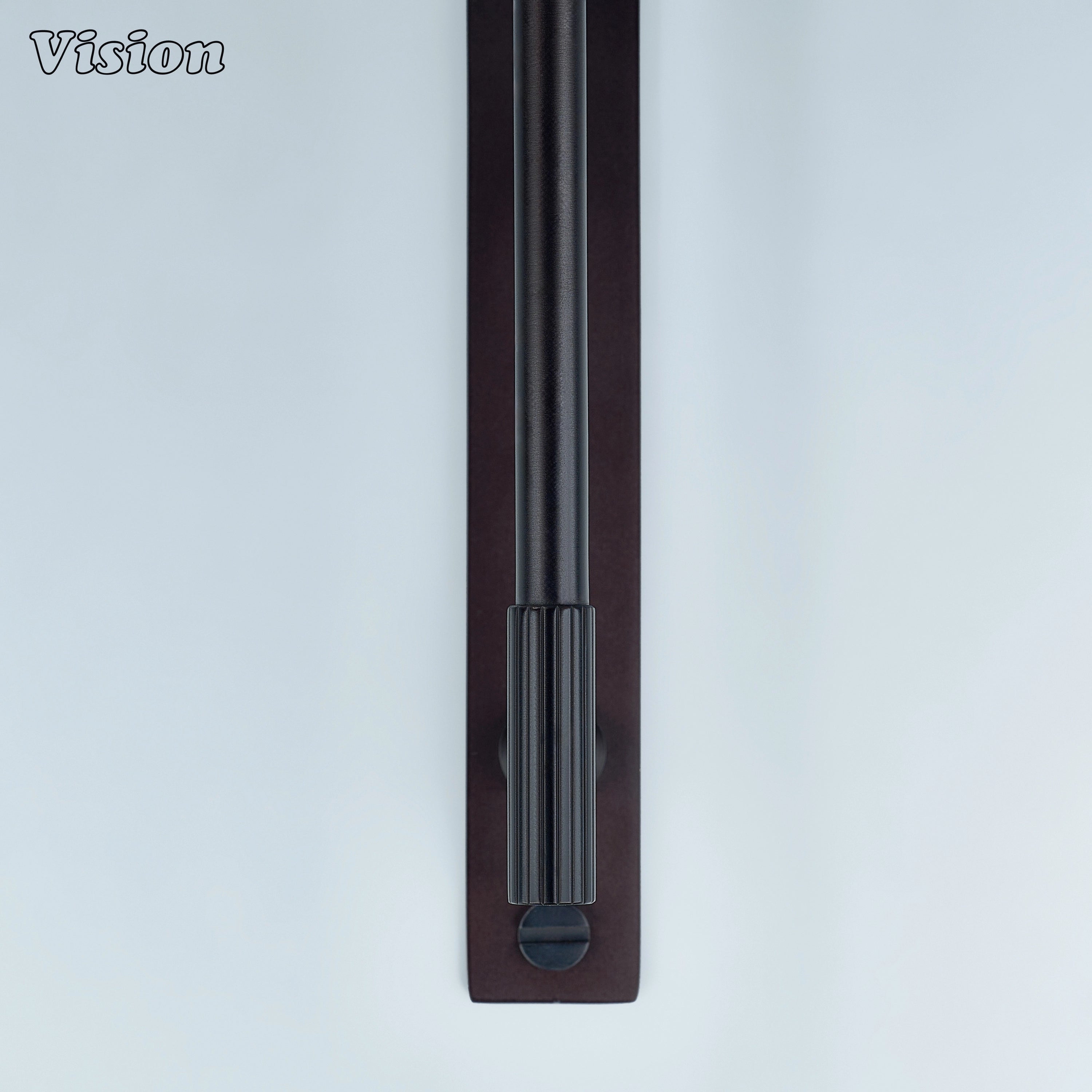 Oil Rubbed Bronze linear knurled cabinet handle with bar grip for cupboards