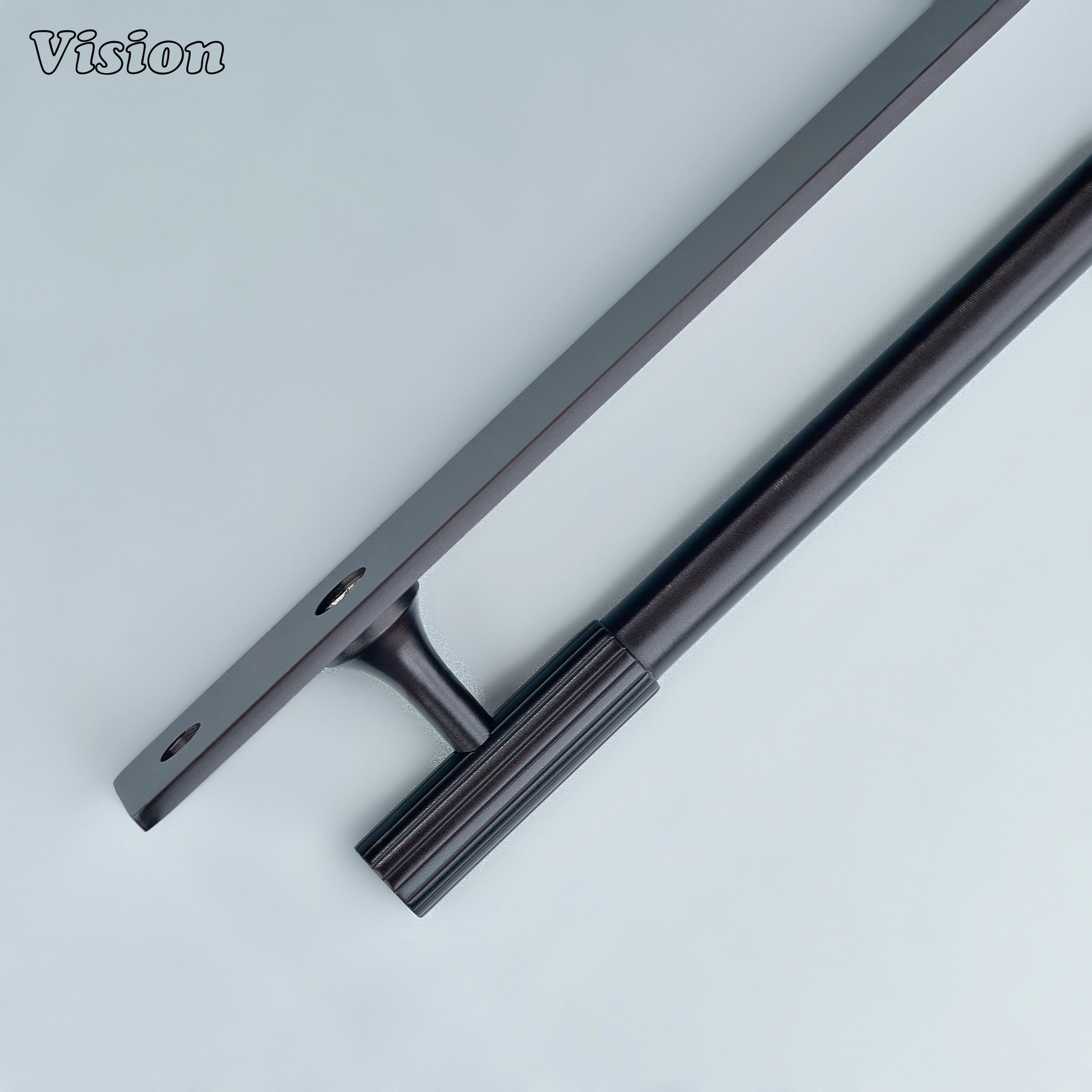 Oil Rubbed Bronze cabinet handle with straight bar form for kitchens