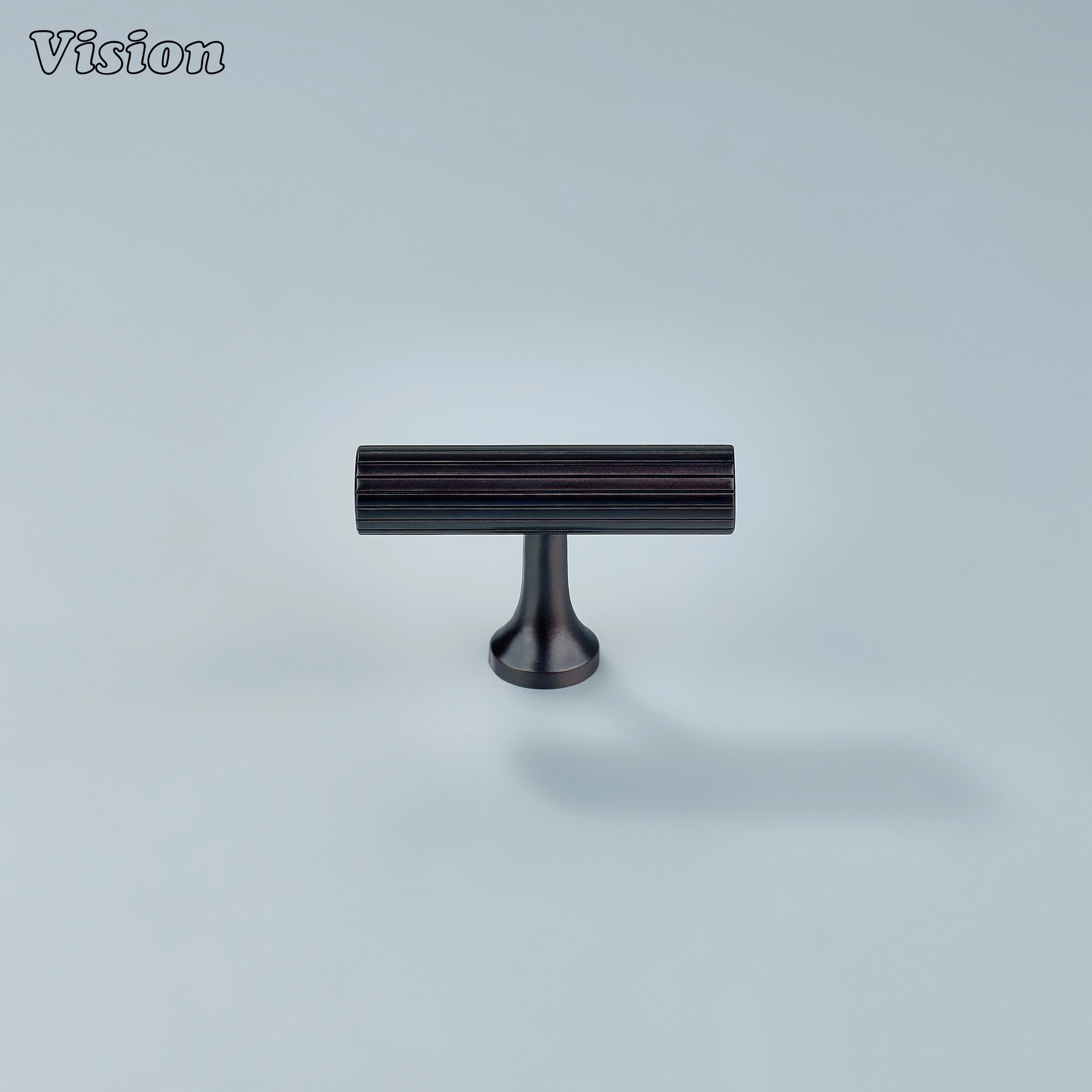 Oil rubbed bronze T-knob for drawers and wardrobes.