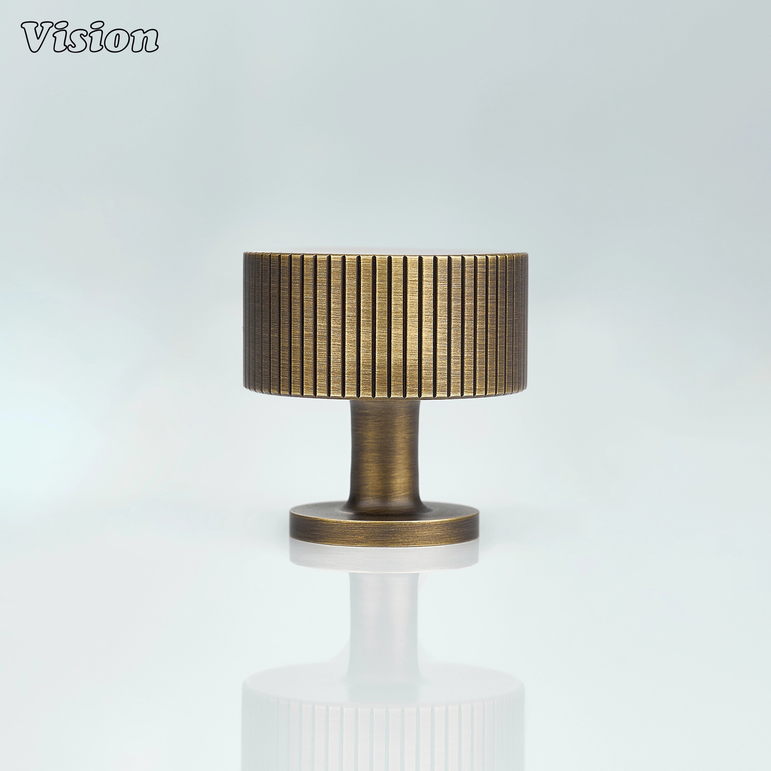 Antique Bronze brass cabinet knob designed with round shape for kitchen storage solutions