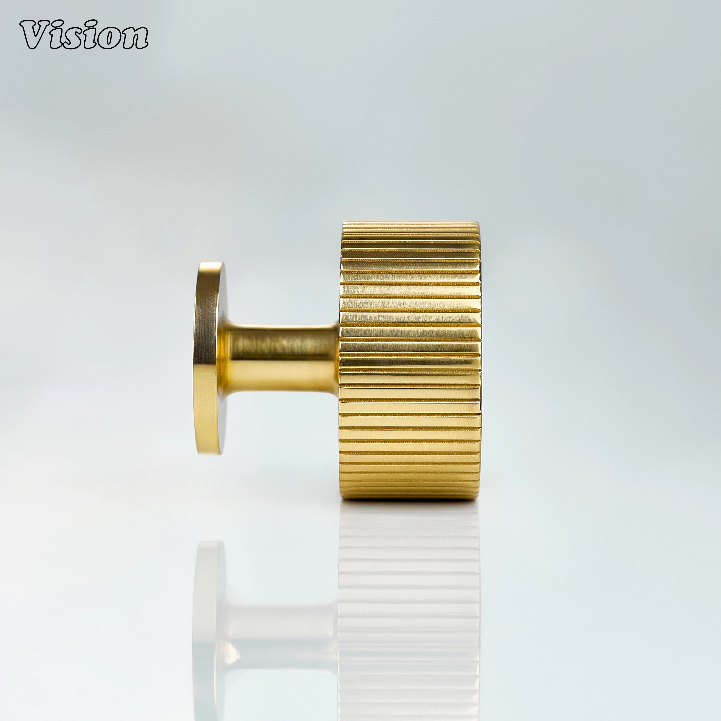 Polished Brass Lacquered brass cabinet knob suitable for cabinets, wardrobes, and drawer fronts