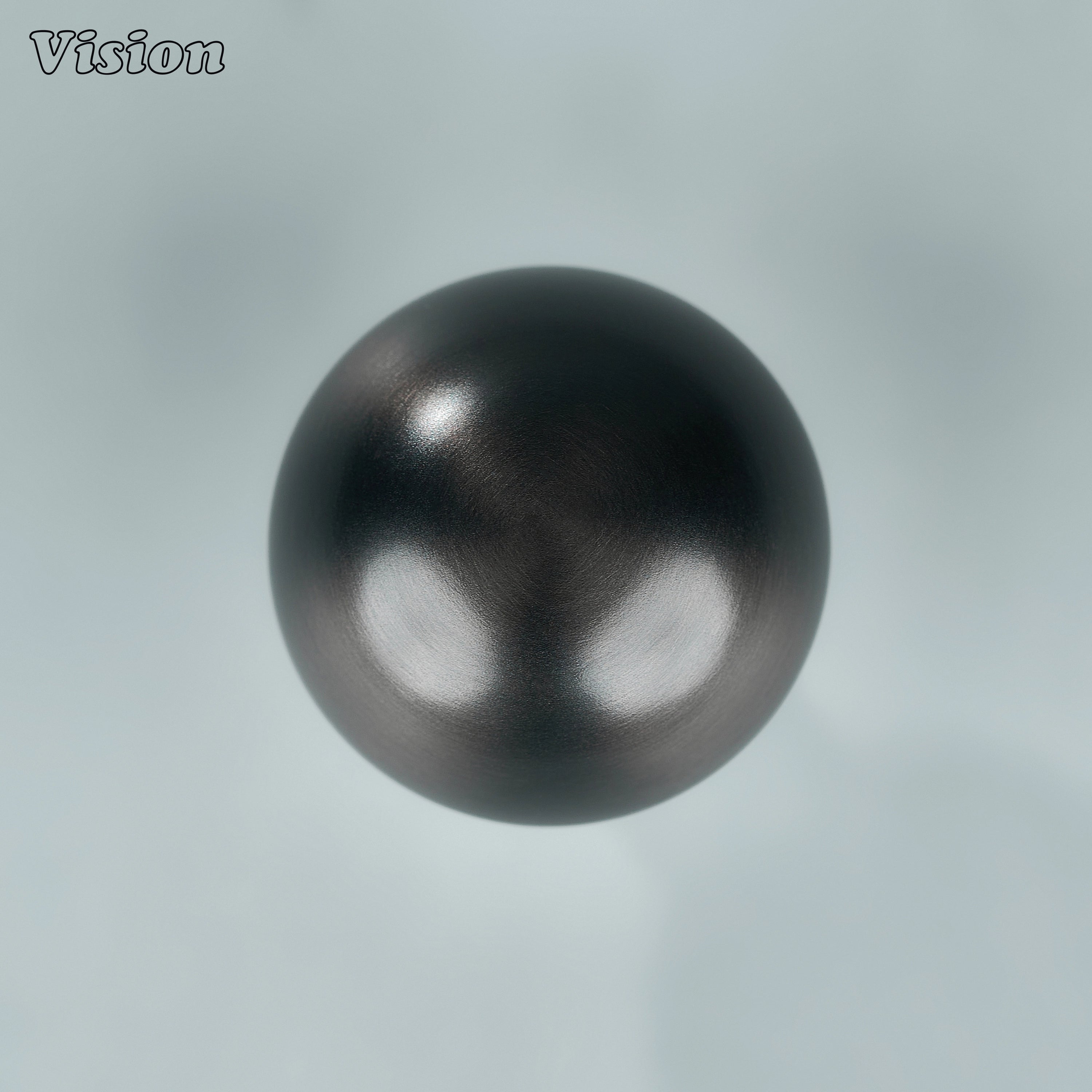 Smooth Gunmetal brass cabinet knob with compact mushroom silhouette for cabinet drawers and storage units