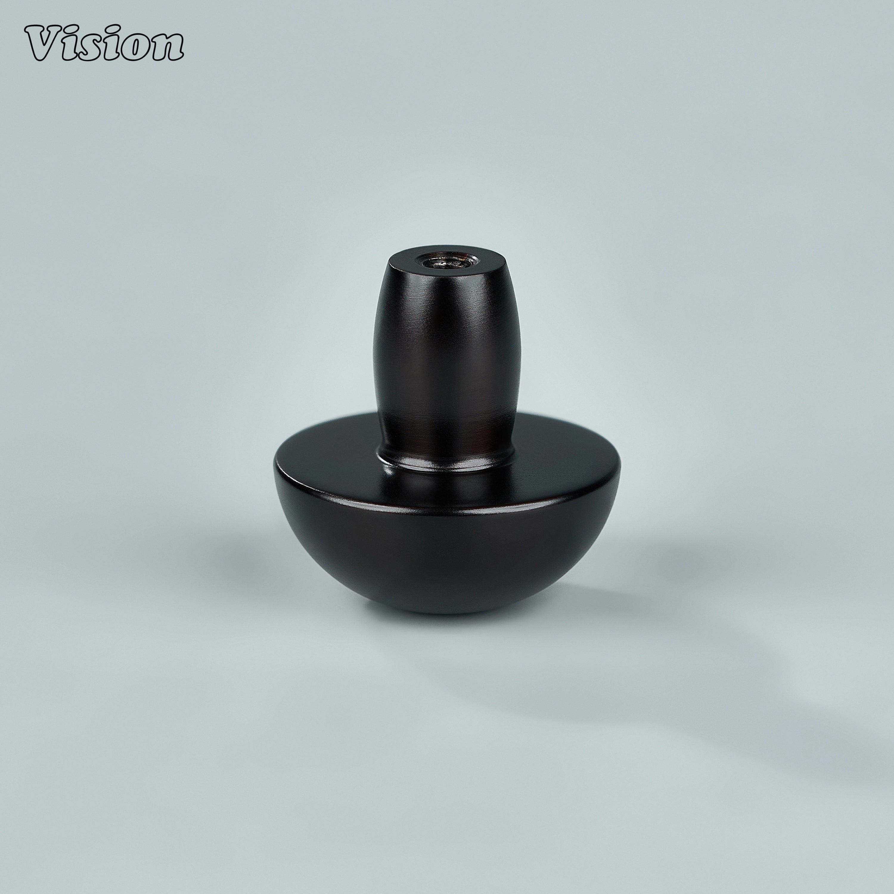 Oil Rubbed Bronze mushroom cabinet knob with satin brass texture for furniture cabinets and storage units