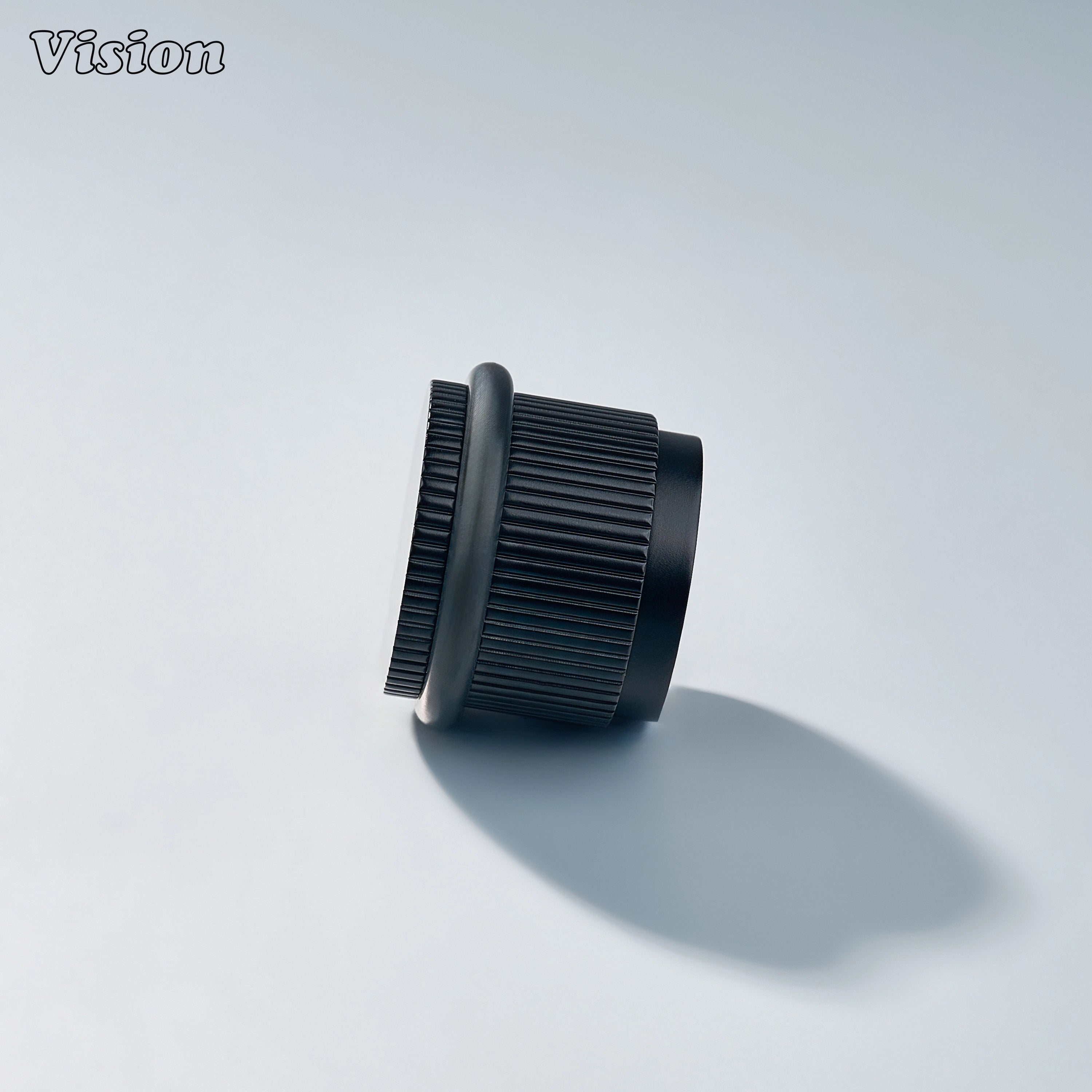 Heavy-duty Black solid brass door stop with precision linear knurling for entryways and wardrobes