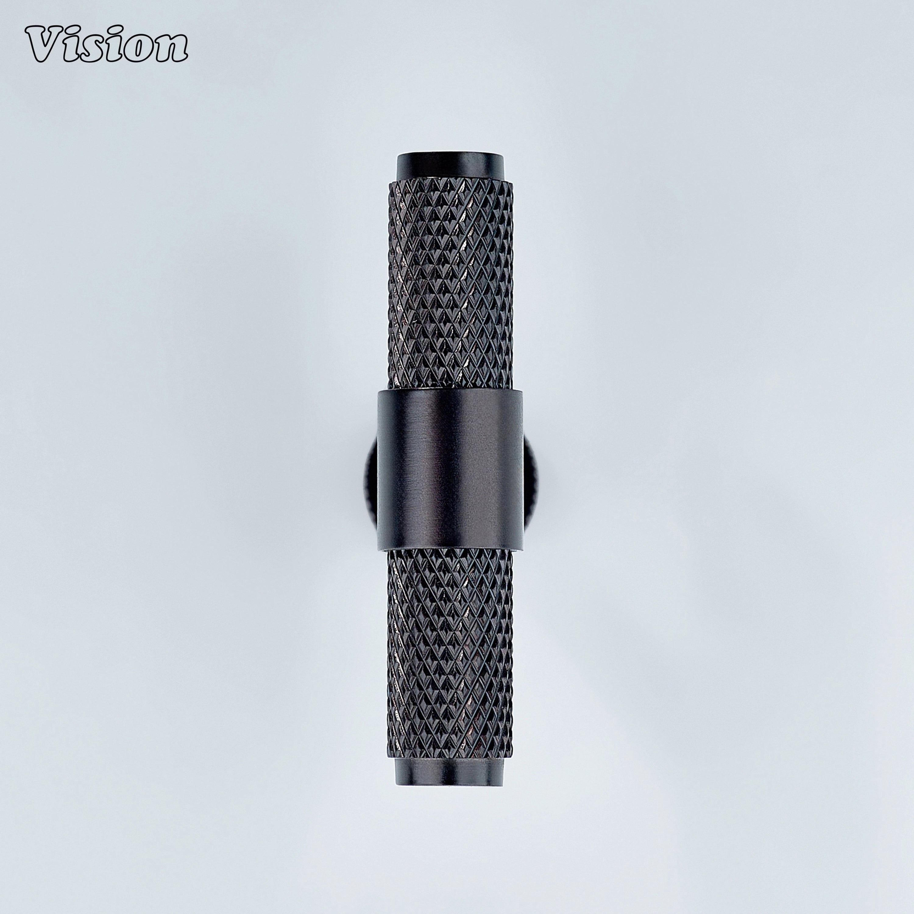 Oil rubbed bronze Azure T-knob with brass body used for wardrobes.