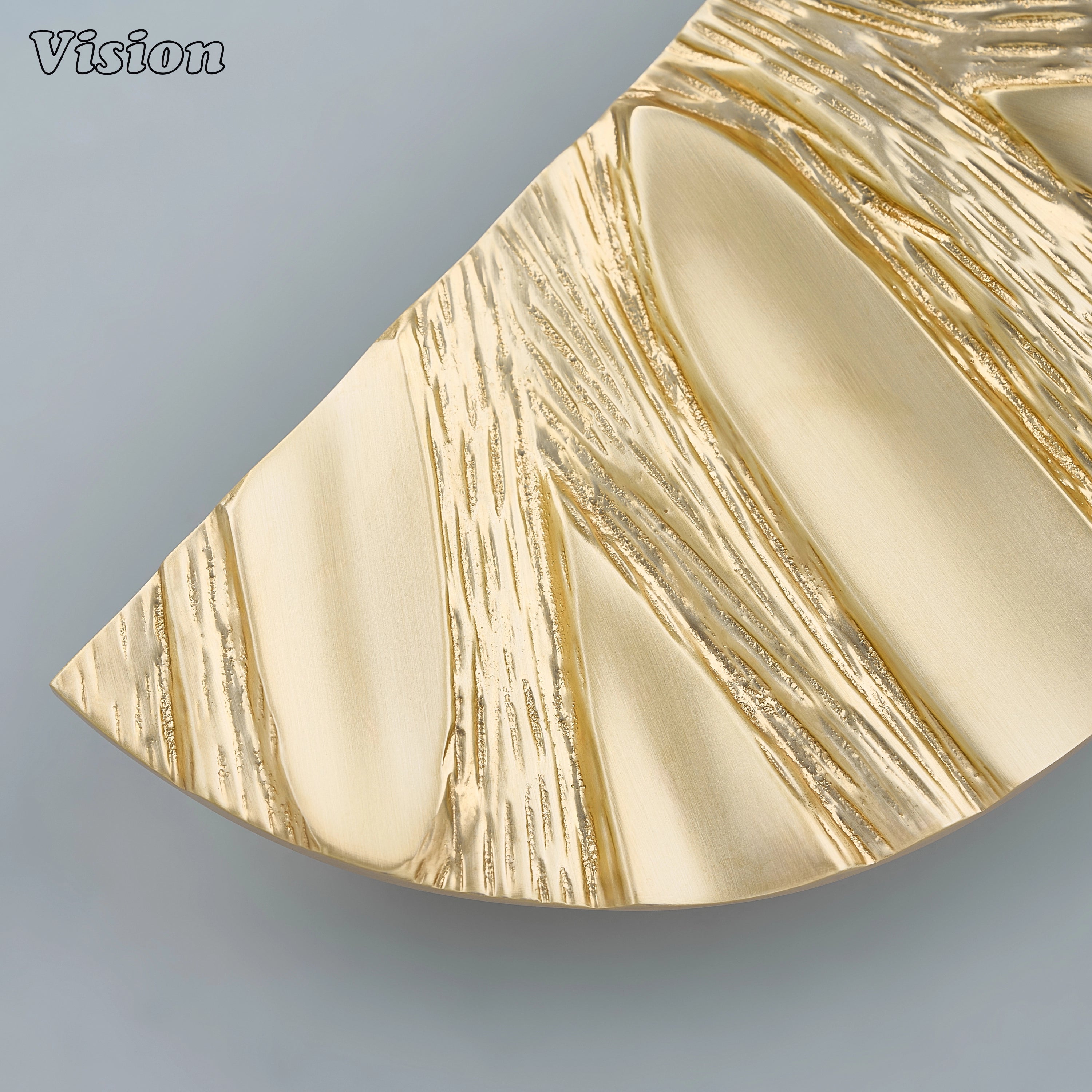 Organic textured Gold brass door handle for premium front doors, pivot doors, and architectural interiors.