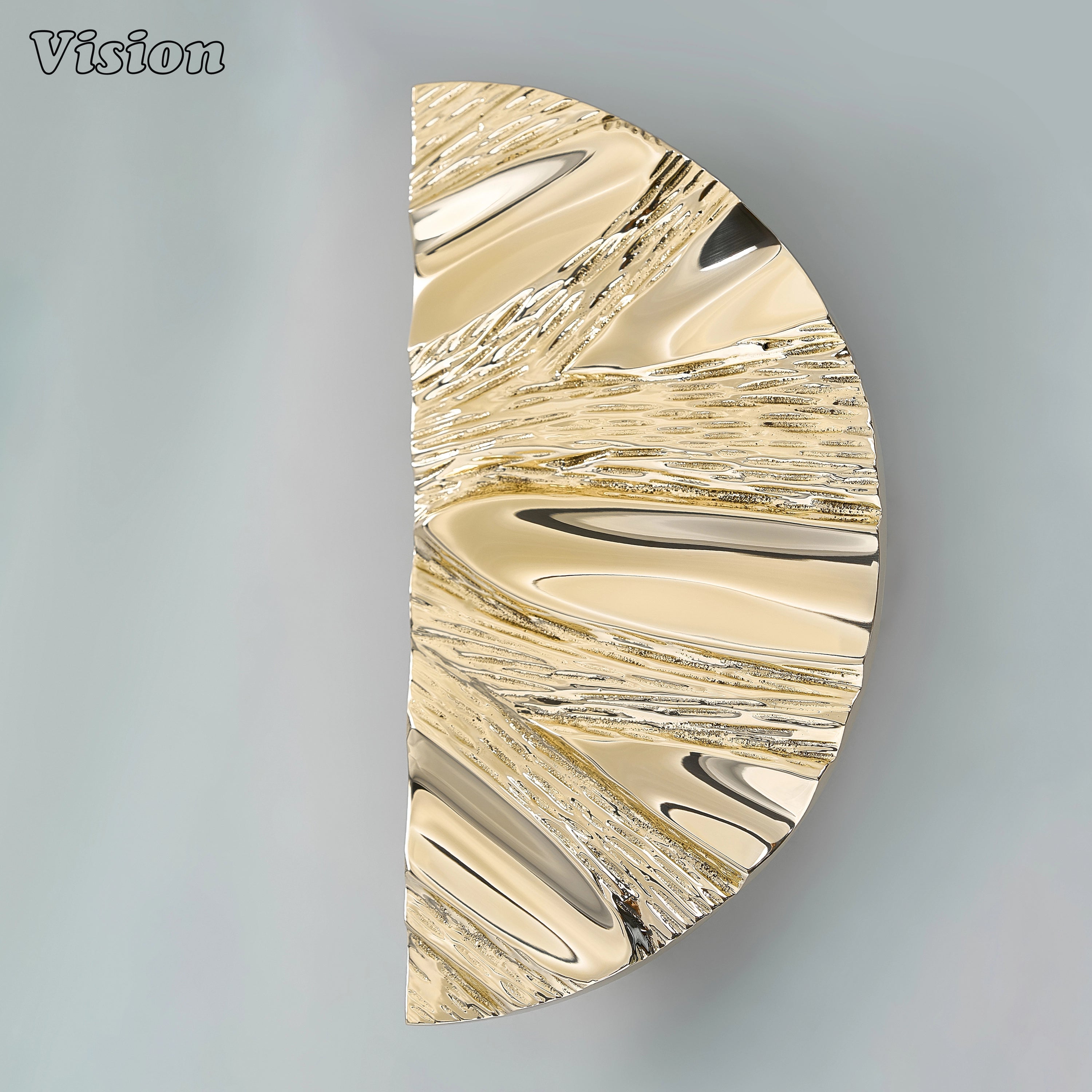 Handcrafted Polished Brass entrance pull for luxury residential and hospitality projects.