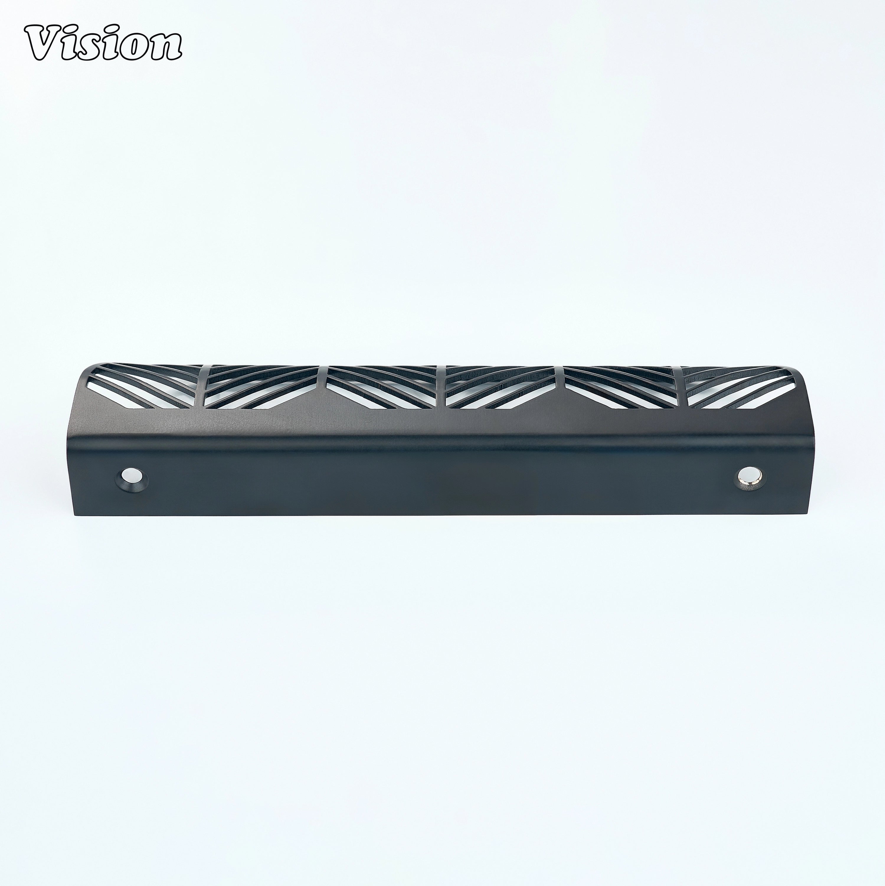Cabinet handle in Black finish with plain profile for furniture units