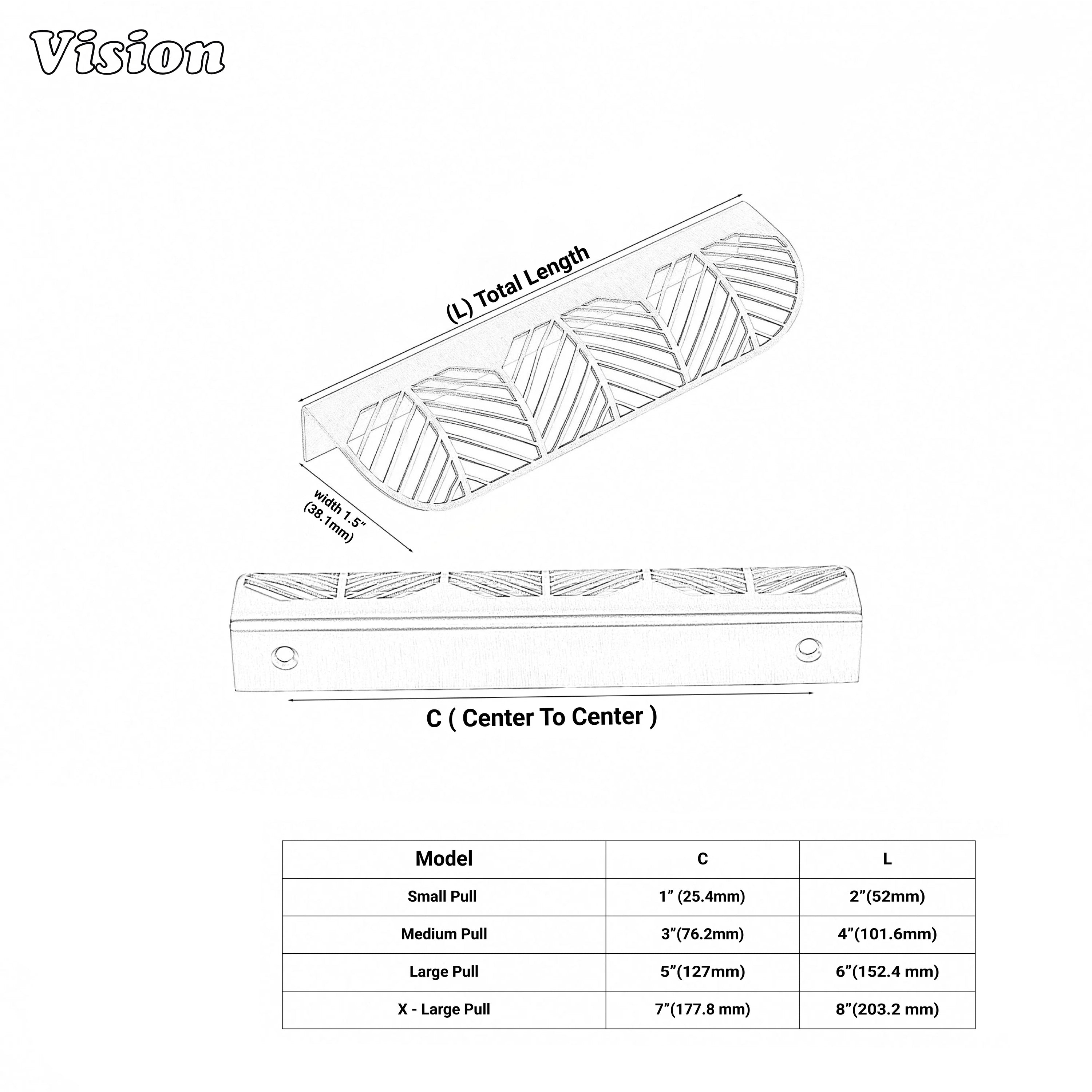 Plain profile cabinet handle in Silver brass for drawer applications